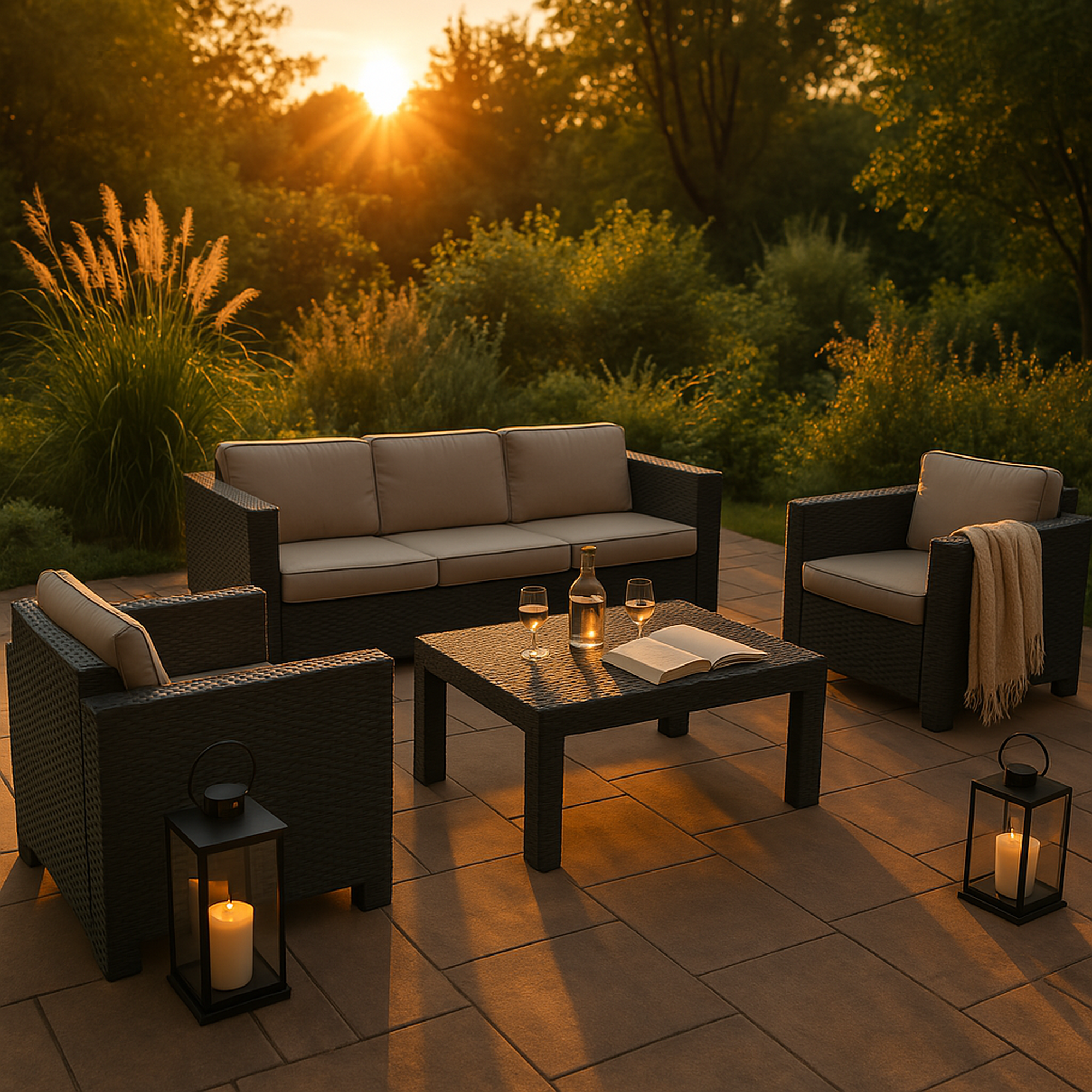 Conjunto Jardim 5 Lugares Tropea