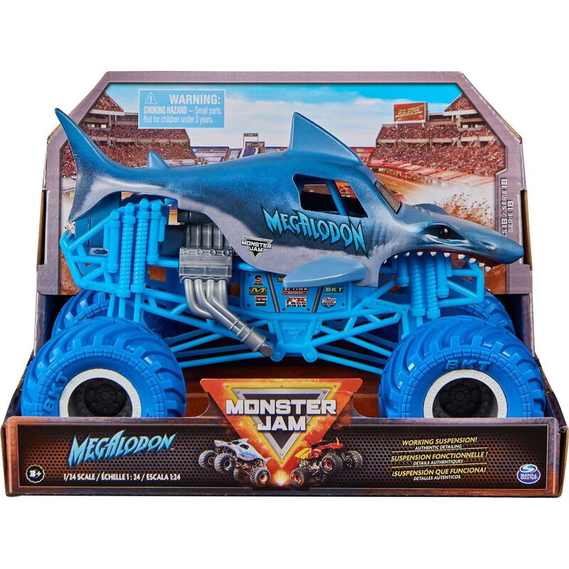 Monster Jam - Veículo Megalodon escuro 1:24
