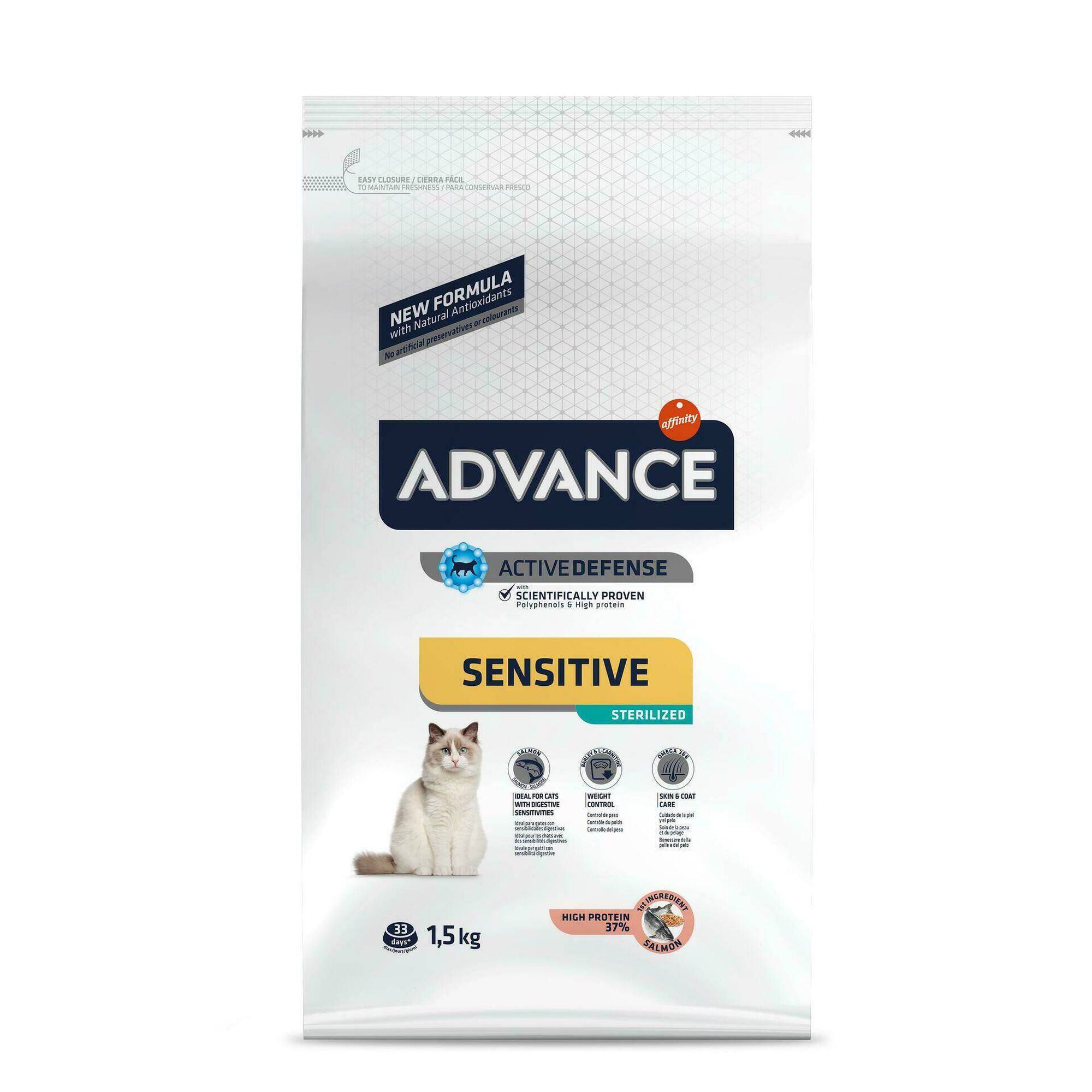 Ração para Gato Adulto Esterilizado Sensitive Salmão Ração para Gato Adulto Esterilizado Sensitive Salmão