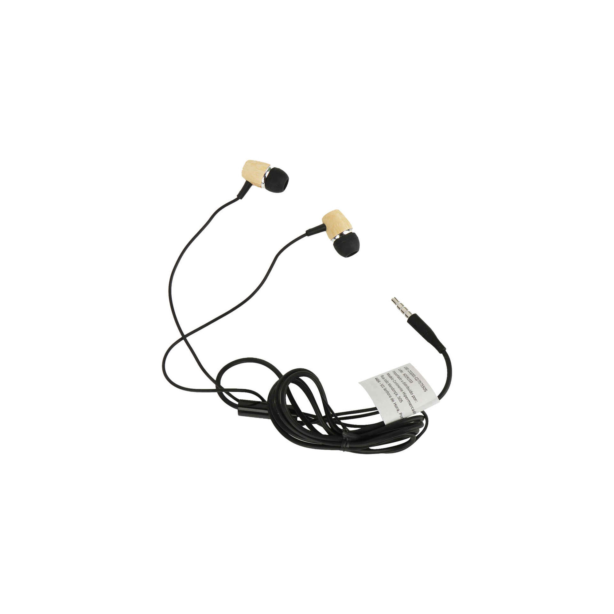 Auriculares com Fios e Microfone Bambu