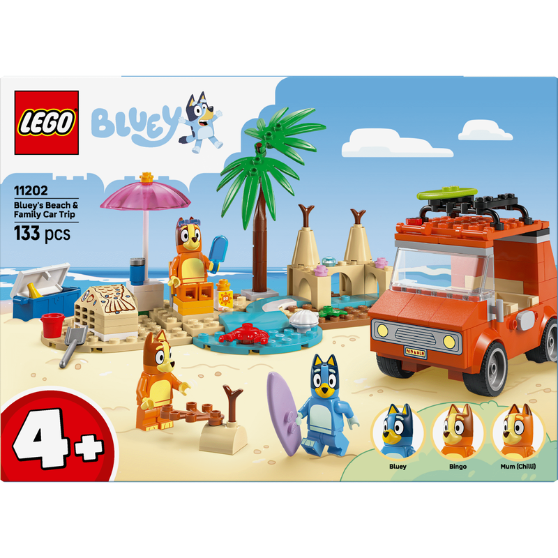LEGO Bluey - Viagem de Carro à Praia com a Bluey - 11202