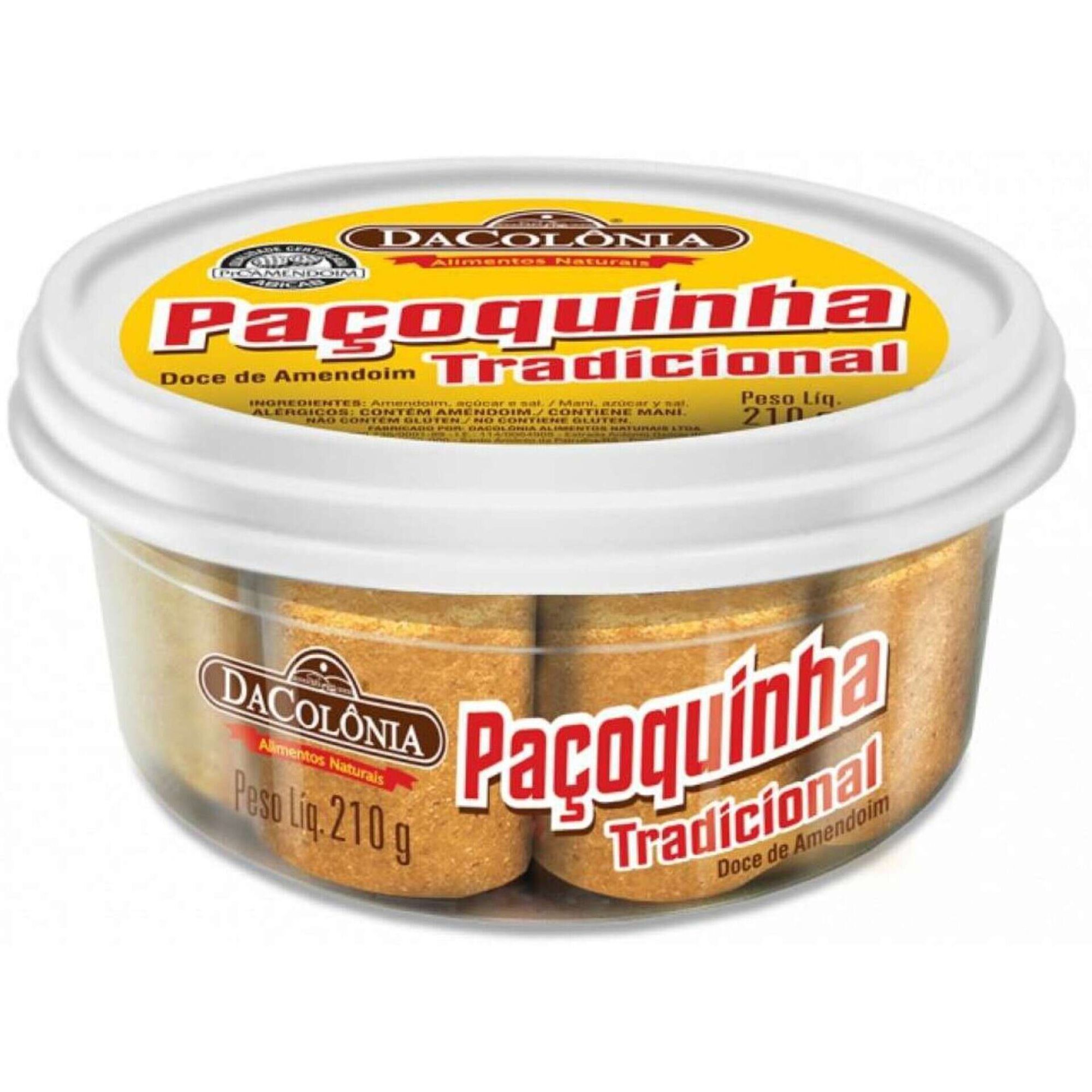 Pa&ccedil;oca Rolha Tradicional Pote DaCol&ocirc;nia