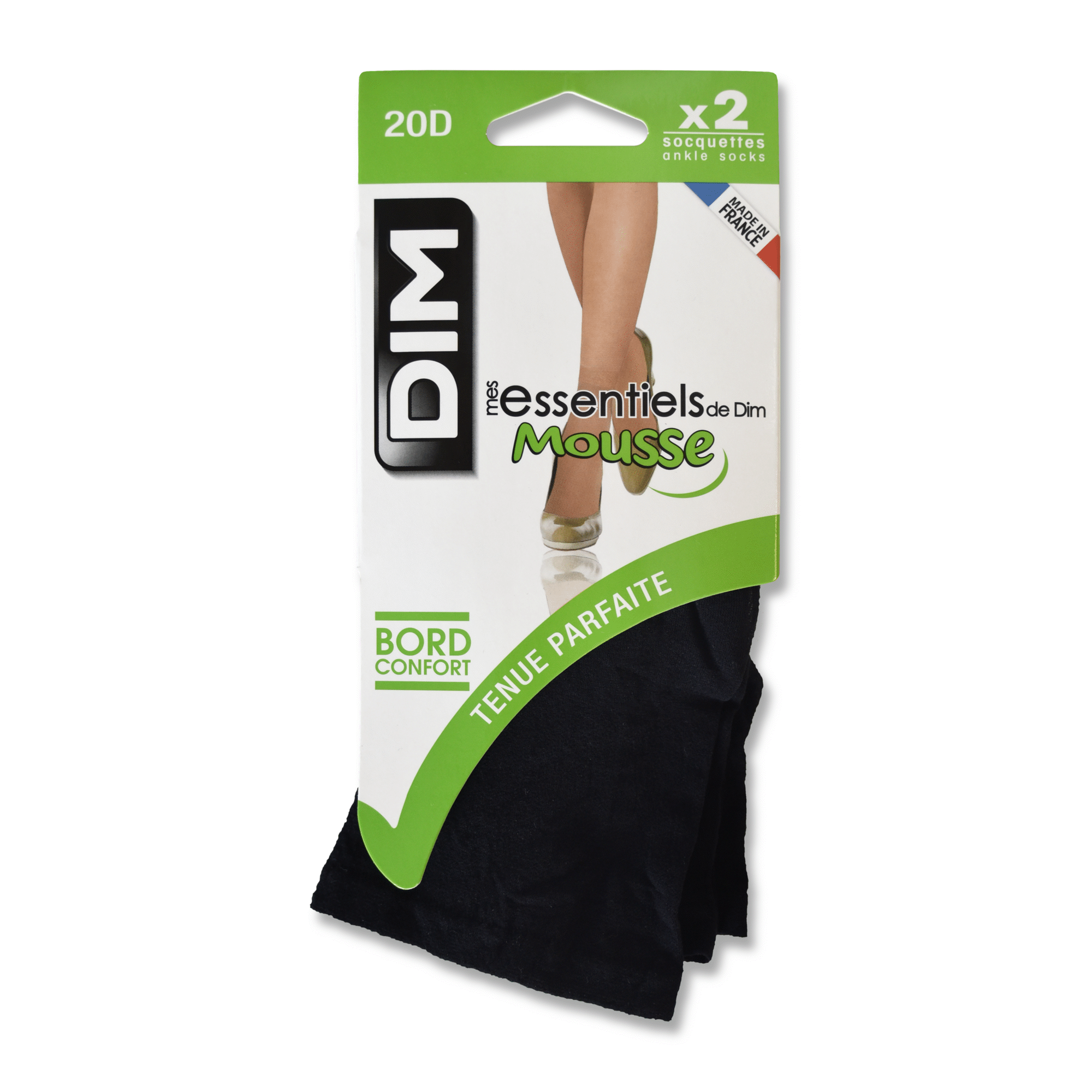 Conjunto 2 Mini-Meias Mousse Castanhas Mulher