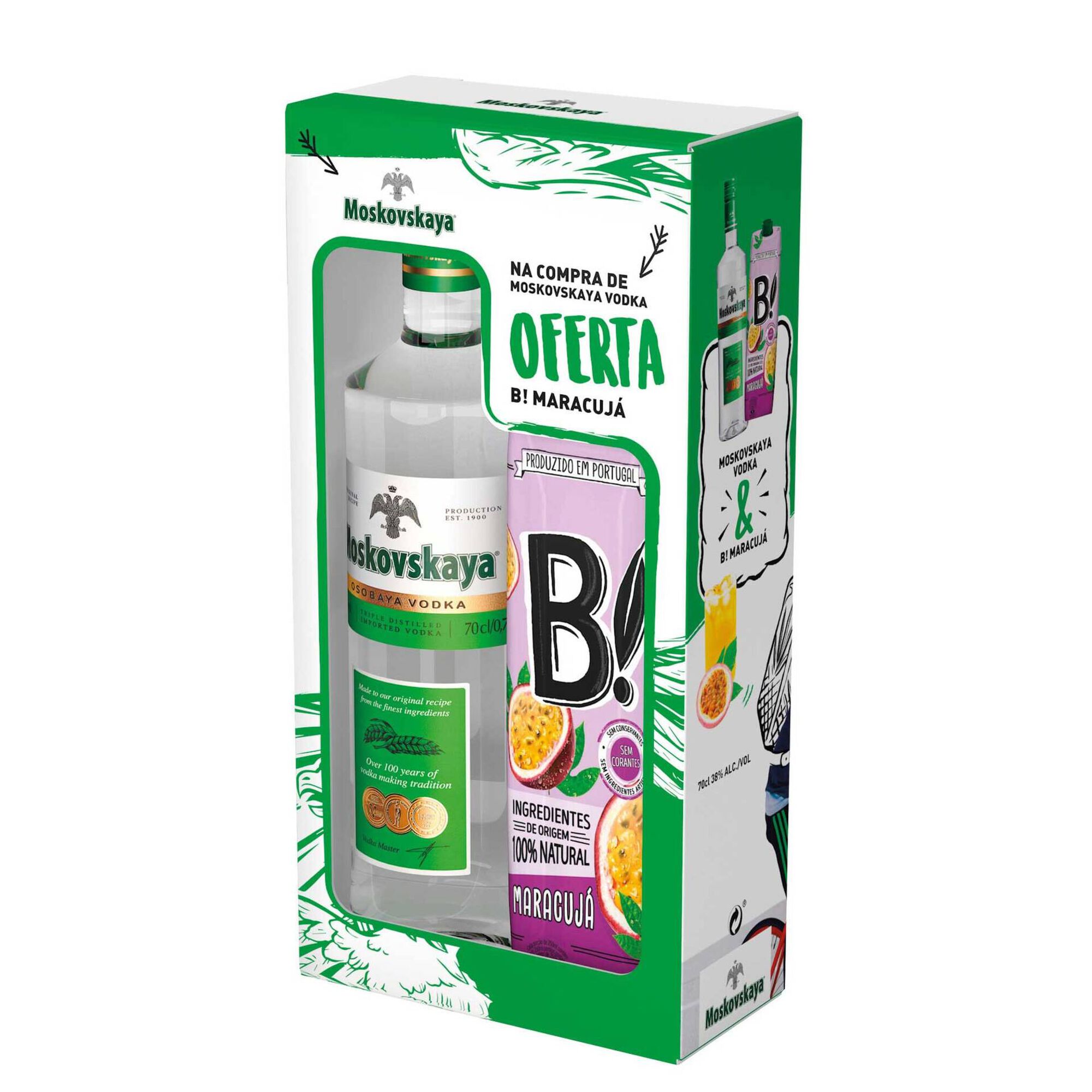 Vodka Moskovskaya com Oferta B! Vodka Moskovskaya com Oferta B!