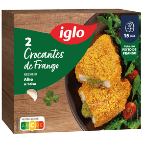 Crocante de Frango Recheado com Alho e Salsa Iglo