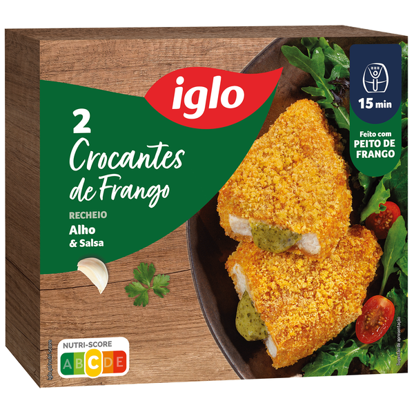 CROCANTE FRANGO RECHEADO IGLO ALHO E SALSA 204G