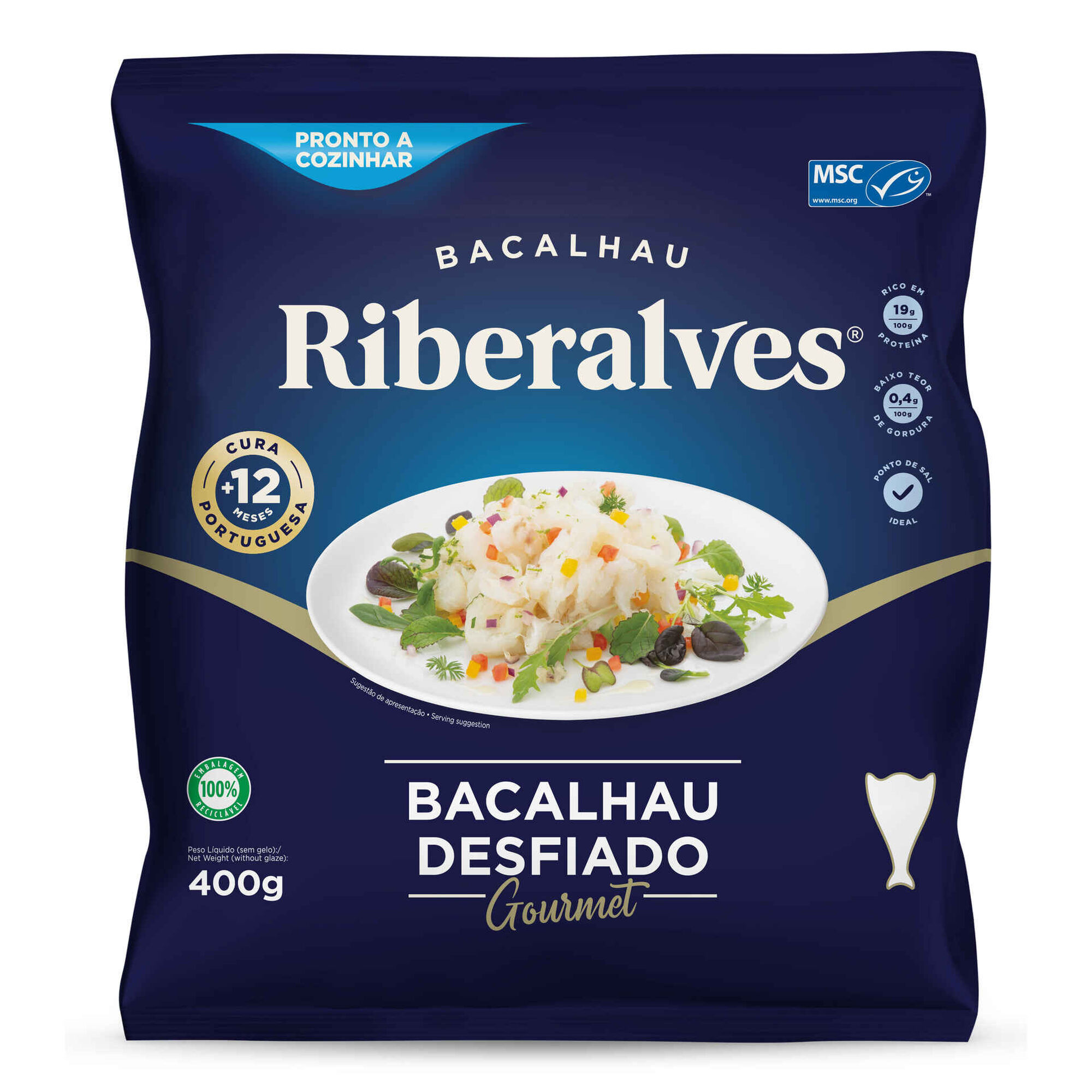 Bacalhau MSC Desfiado Congelado Bacalhau MSC Desfiado Congelado