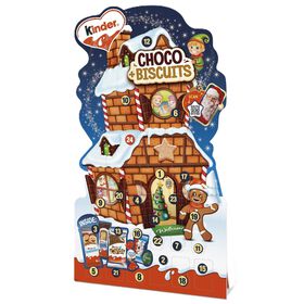 Calend&aacute;rio do Advento de Chocolate e Biscoito Mix Kinder