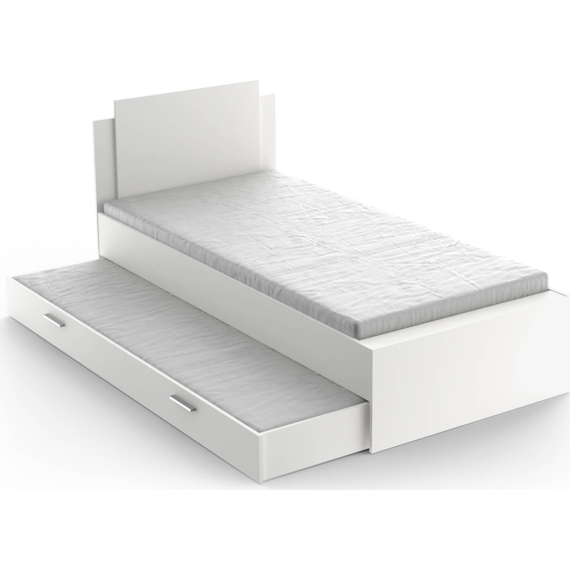 Gavetão para Cama Solteiro 93x199x18cm Branco Life