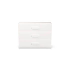Cómoda com 3 Gavetas 100x45x77cm Branca Play