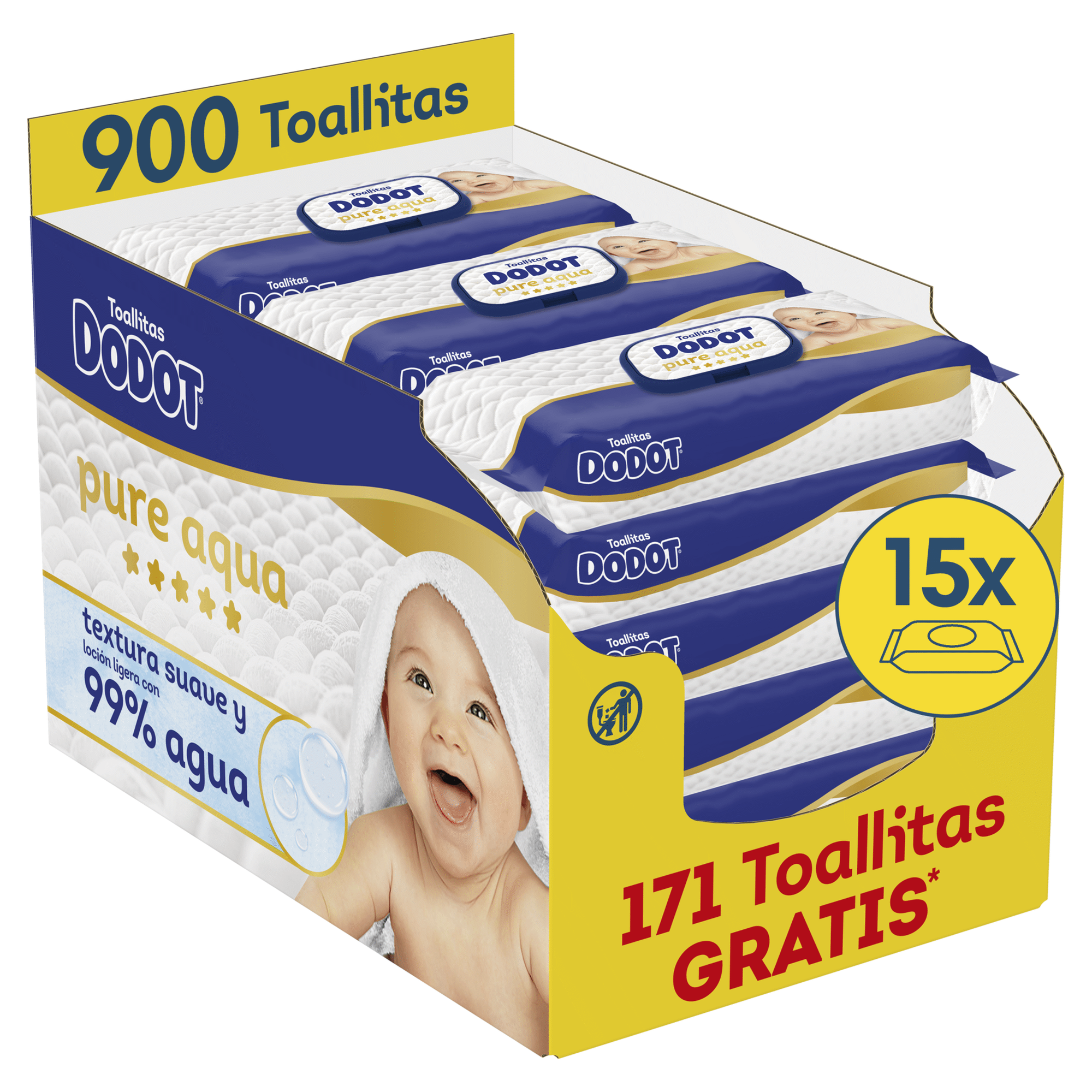 Box Toalhitas Beb&eacute; Pure Aqua Dodot