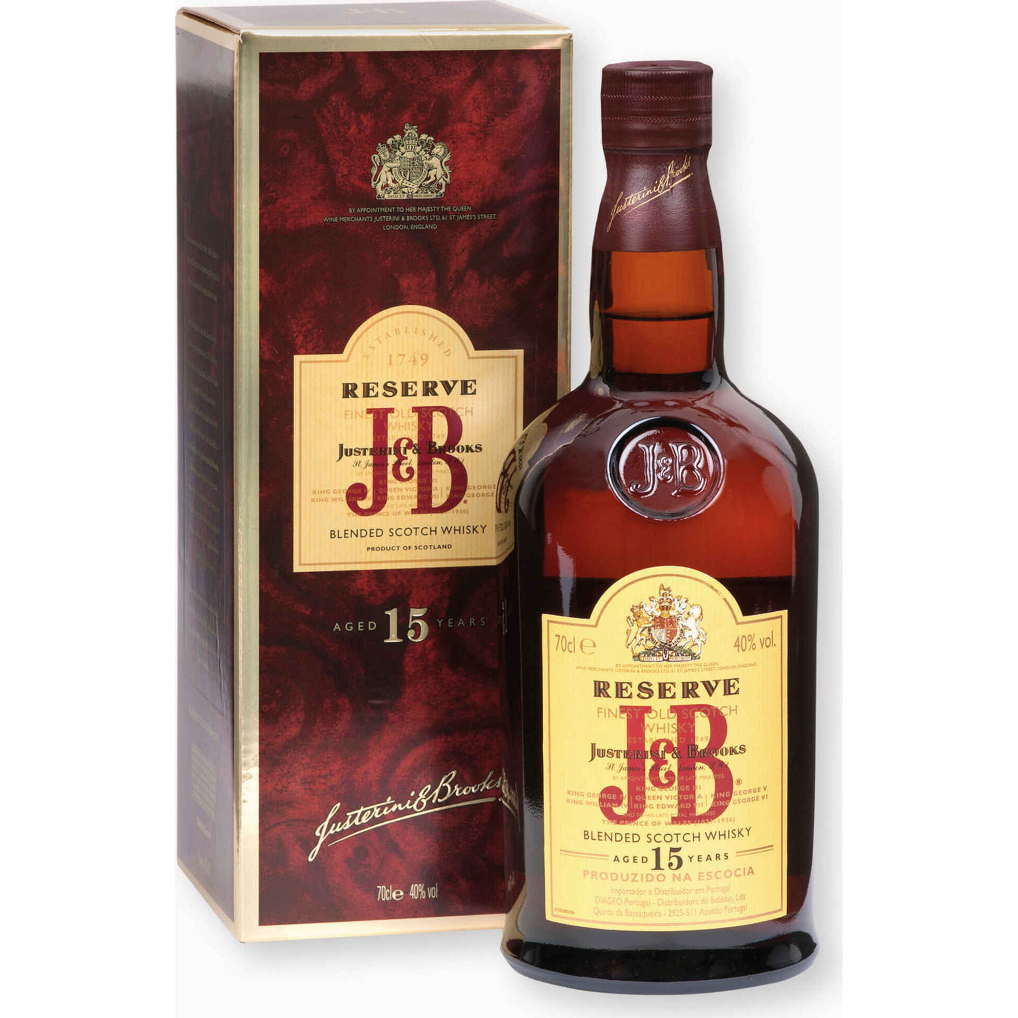 Whisky Scotch J&B Reserve 15 Anos