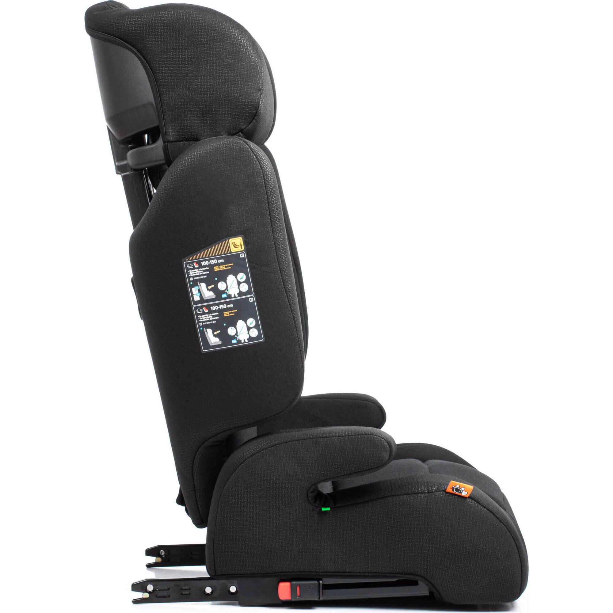 Cadeira Auto I-Size 100-150cm Isofix Jef Fix Preto Babyauto