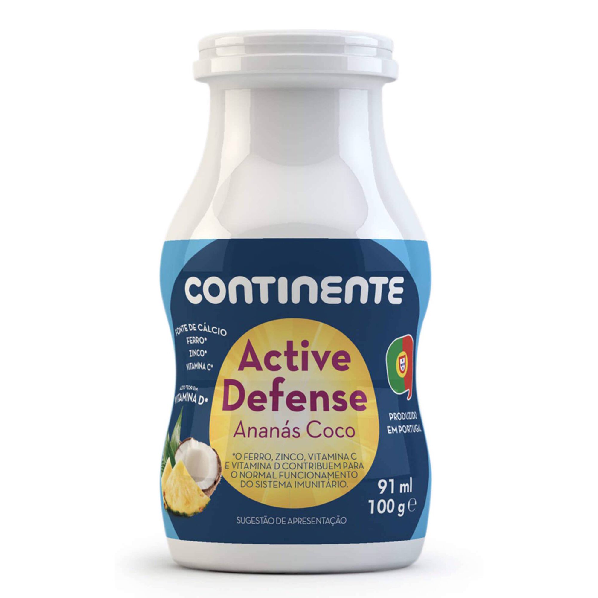Iogurte Líquido Active Defense Ananás e Coco Iogurte Líquido Active Defense Ananás e Coco