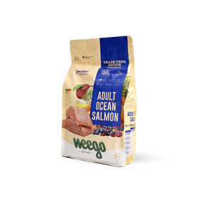 Ra&ccedil;&atilde;o para C&atilde;o Adulto Salm&atilde;o Grain Free Weego