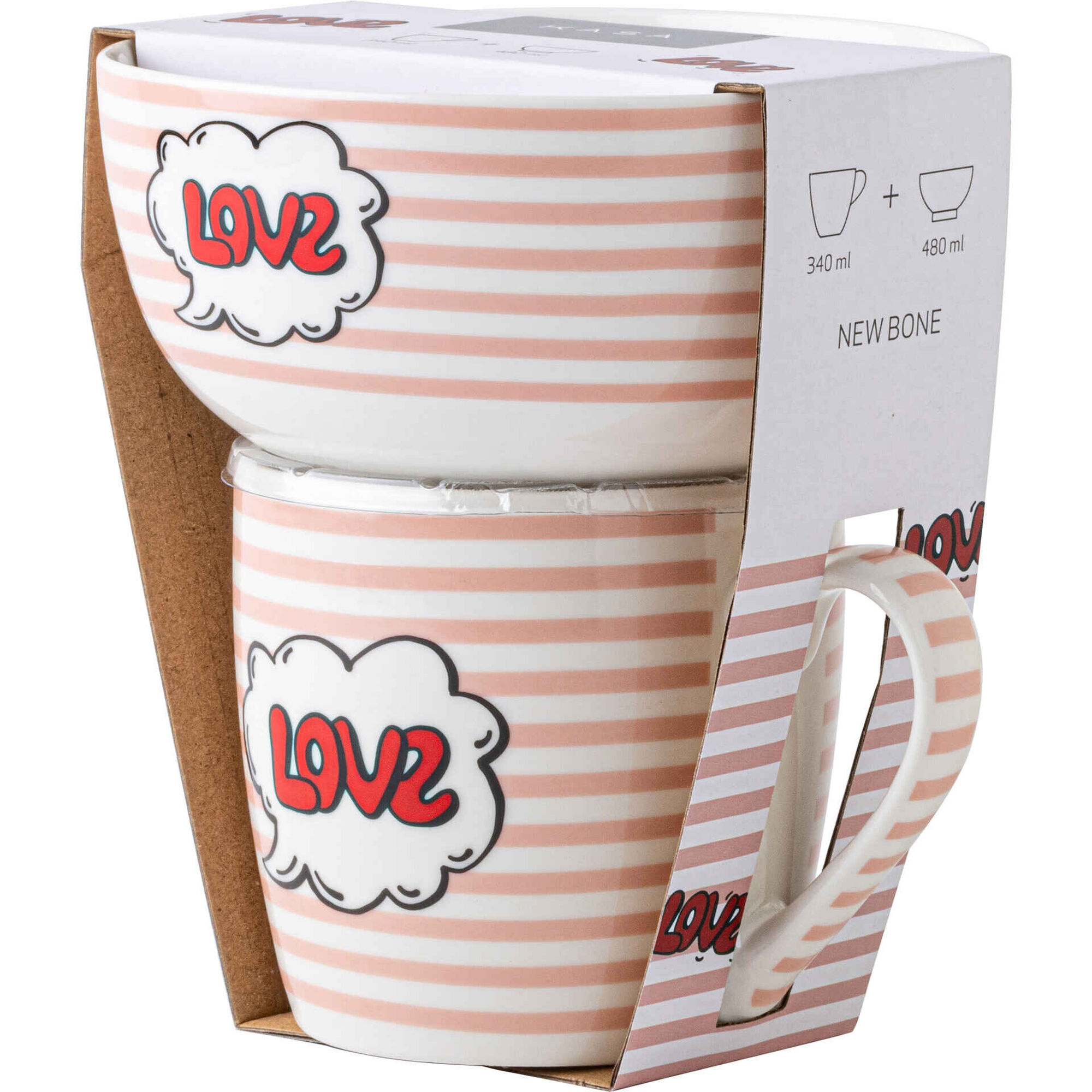 Caneca e Ta&ccedil;a Love Kasa