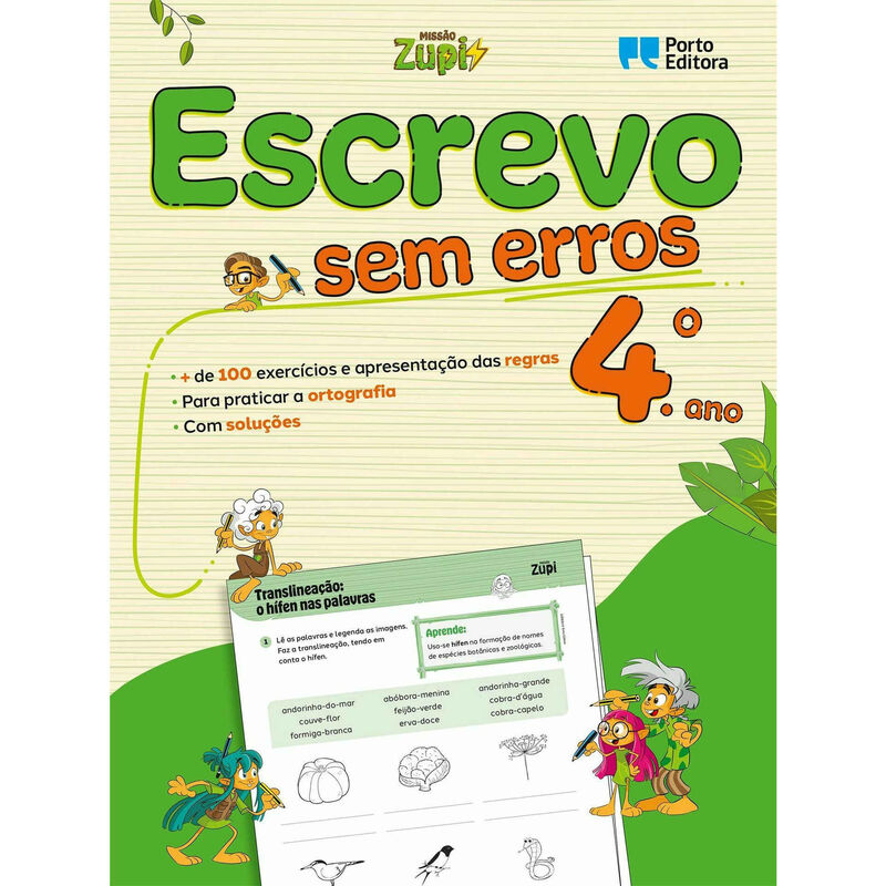 Missão Zupi - Escrevo sem Erros - 4.º Ano de Porto Editora