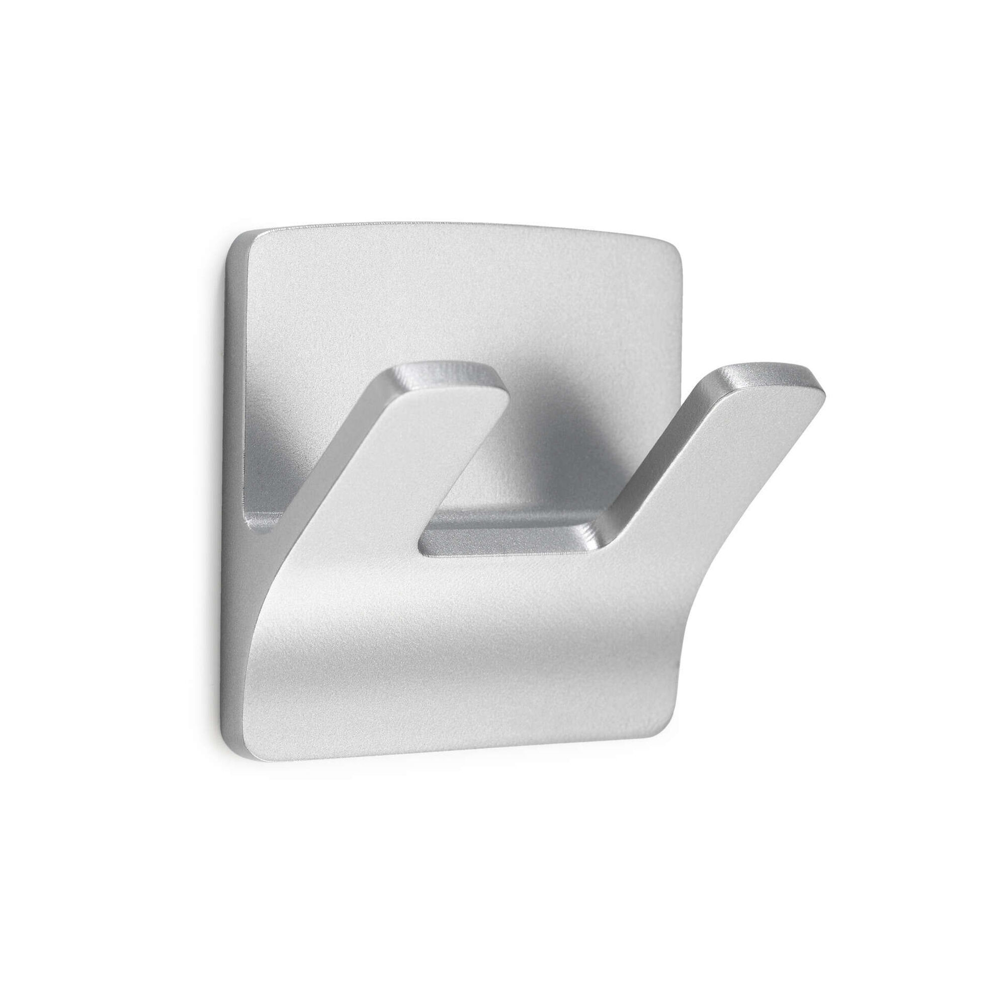 Gancho Adesivo Retangular Cromado