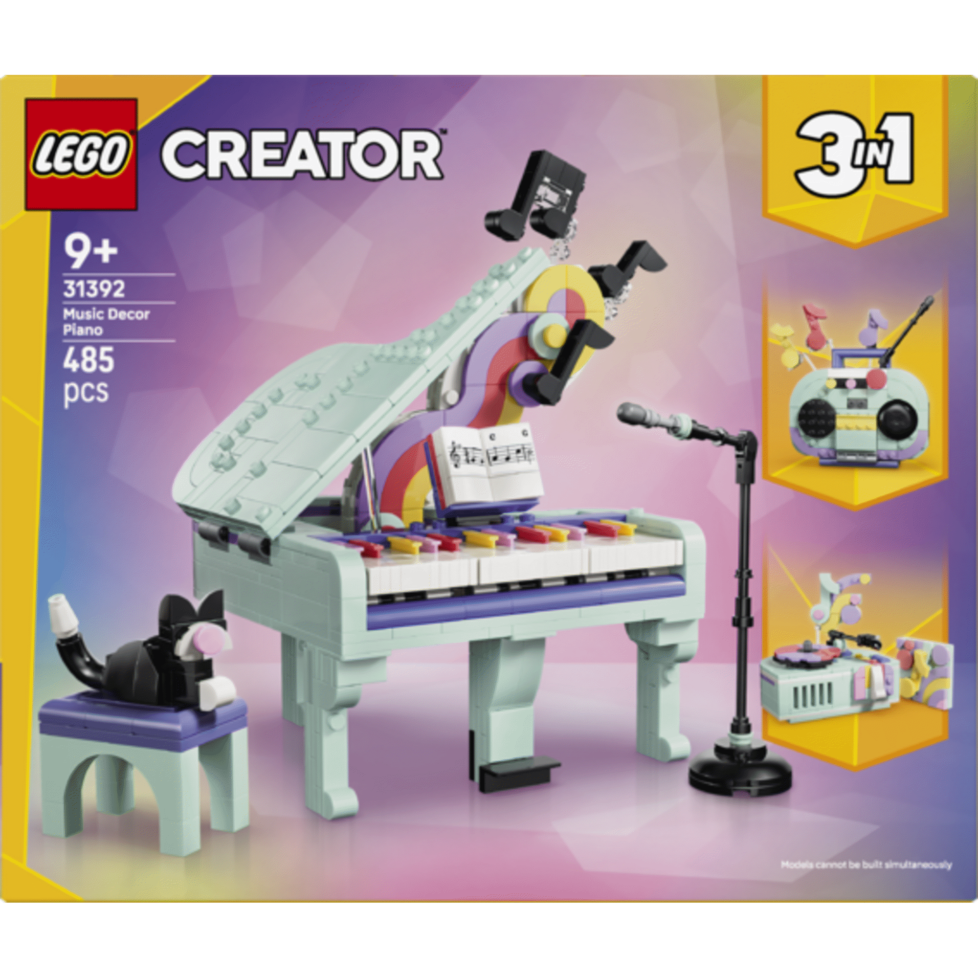 LEGO Creator - Piano de Decora&ccedil;&atilde;o Musical com Gato - 31392