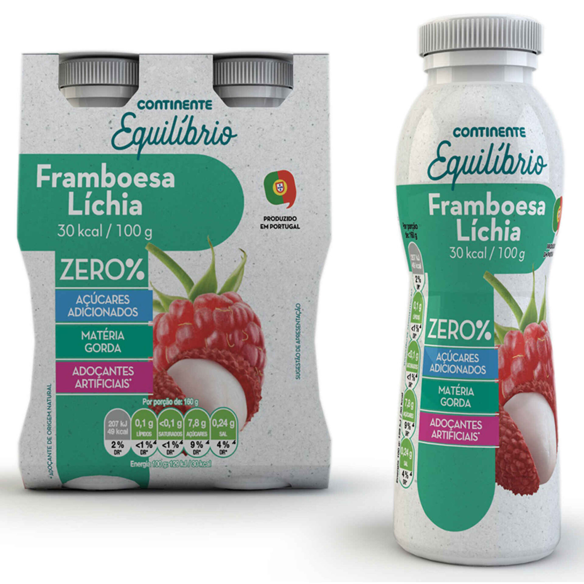 Iogurte Líquido Zero% Framboesa e Líchia Iogurte Líquido Zero% Framboesa e Líchia