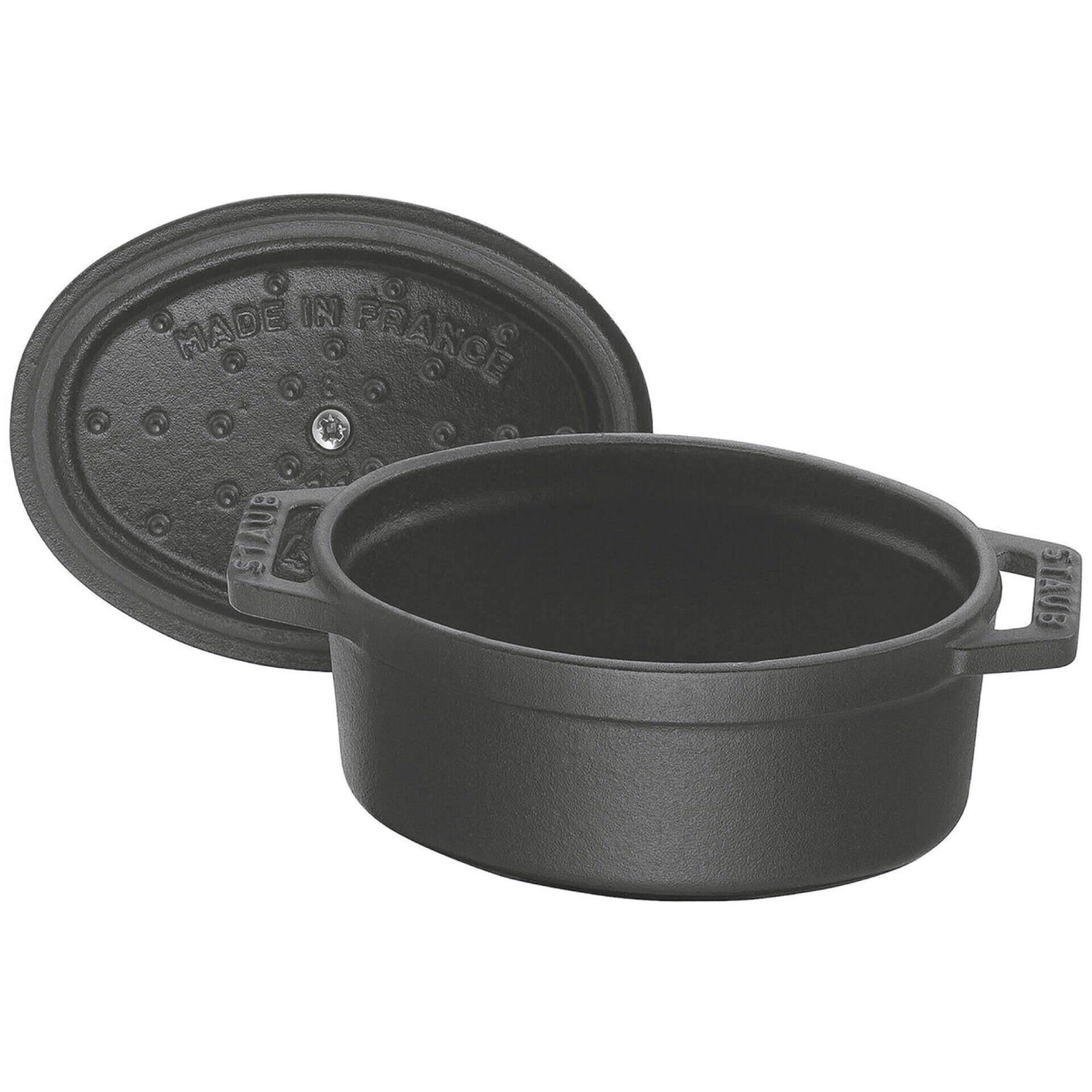 Ca&ccedil;arola Oval Ferro Fundido 11cm Preta Staub