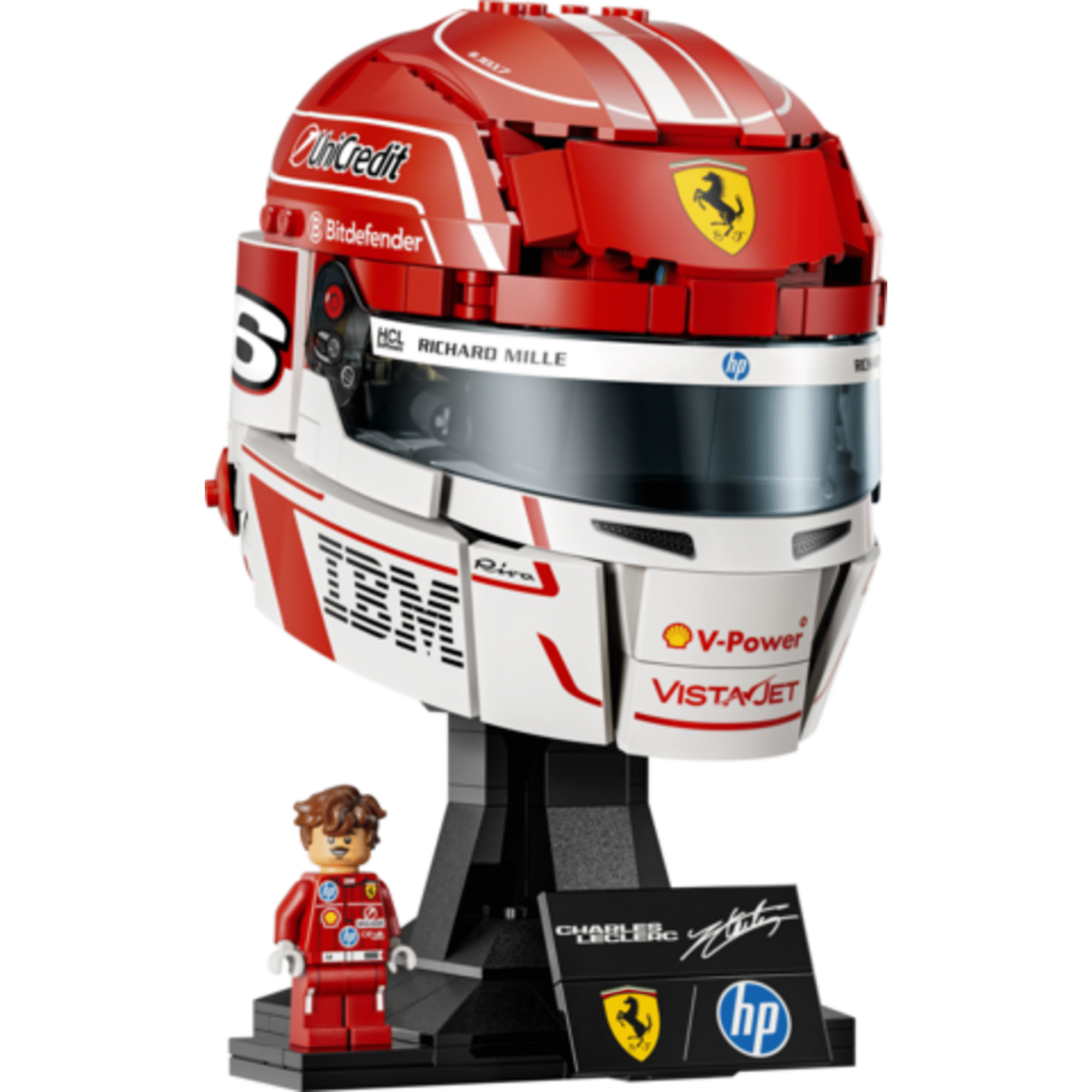 LEGO - Capacete Scuderia Ferrari HP de Charles Leclerc - 43014