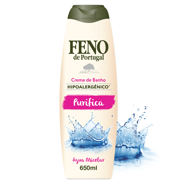 Creme de Banho Hipoalergénico Purifica Água Micelar Feno