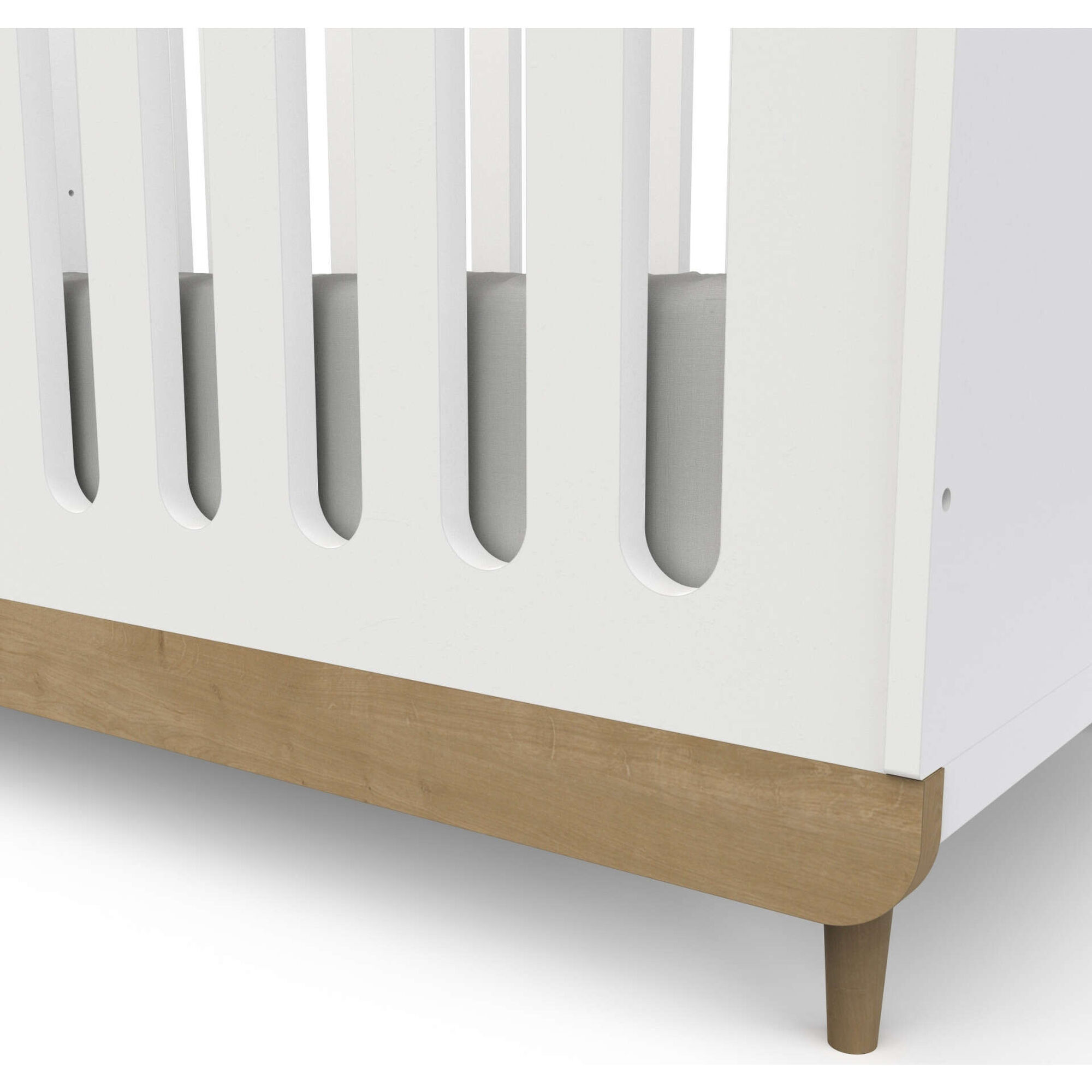 Cama de Grades 148,9x92x74,2cm Branca