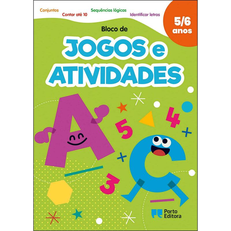 Bloco de Jogos e Atividades - 5-6 Anos de Porto Editora