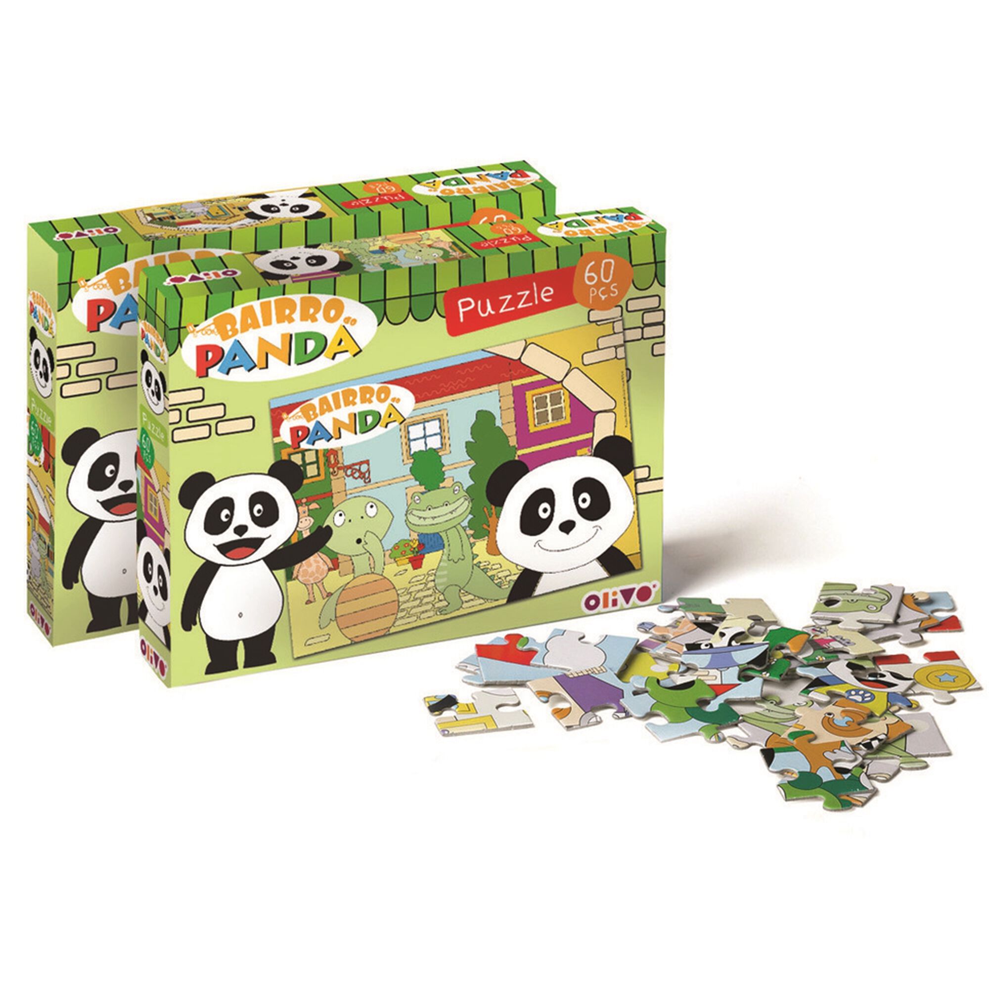 Puzzle Panda 60 Peças (vários modelos)
