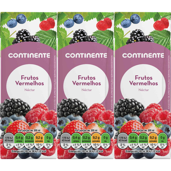 Néctar Frutos Vermelhos Continente