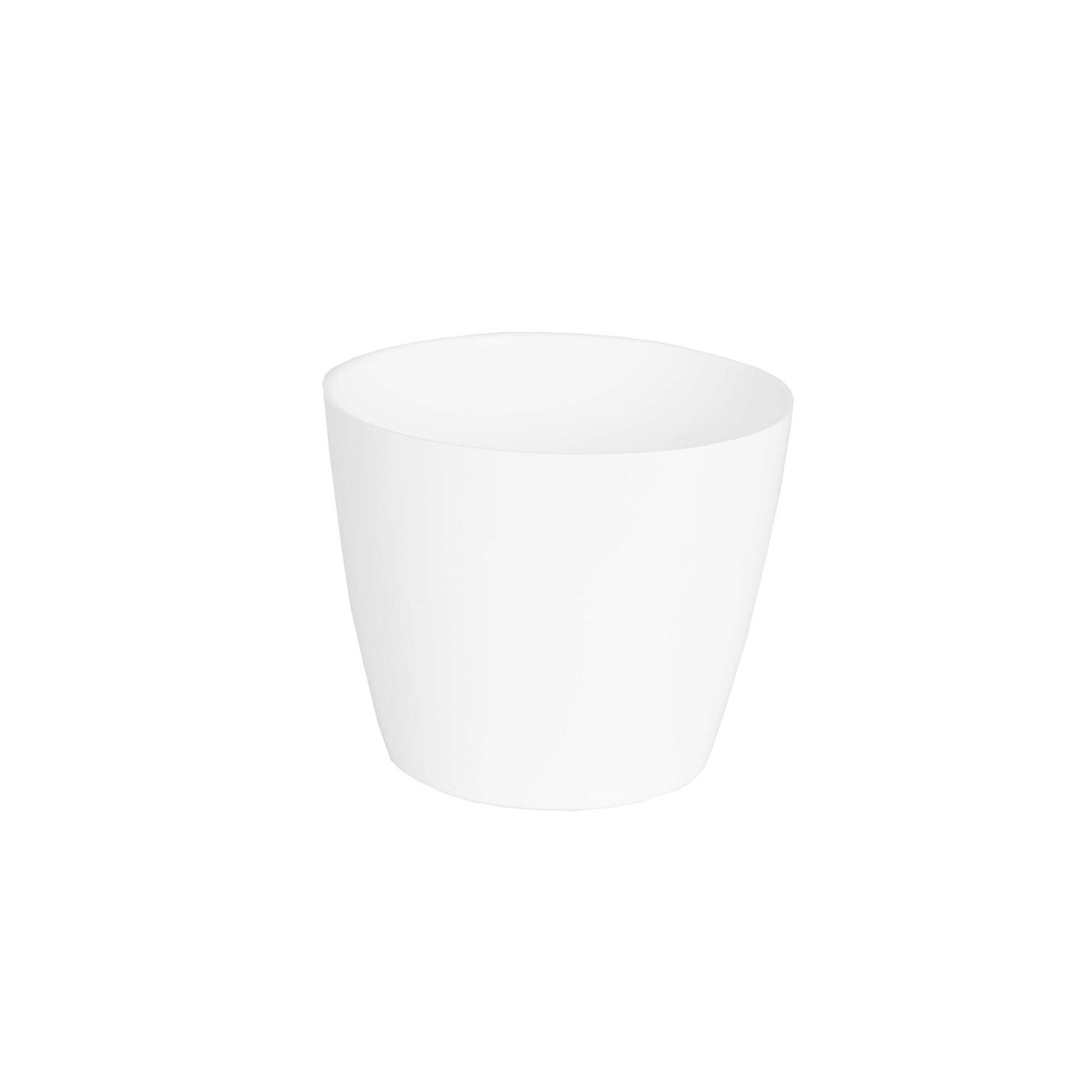 Vaso Redondo Plástico 6cm Branco Vaso Redondo Plástico 6cm Branco