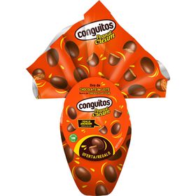 Ovo Chocolate de Leite com Mini Ovos Manteiga de Amendoim Conguitos