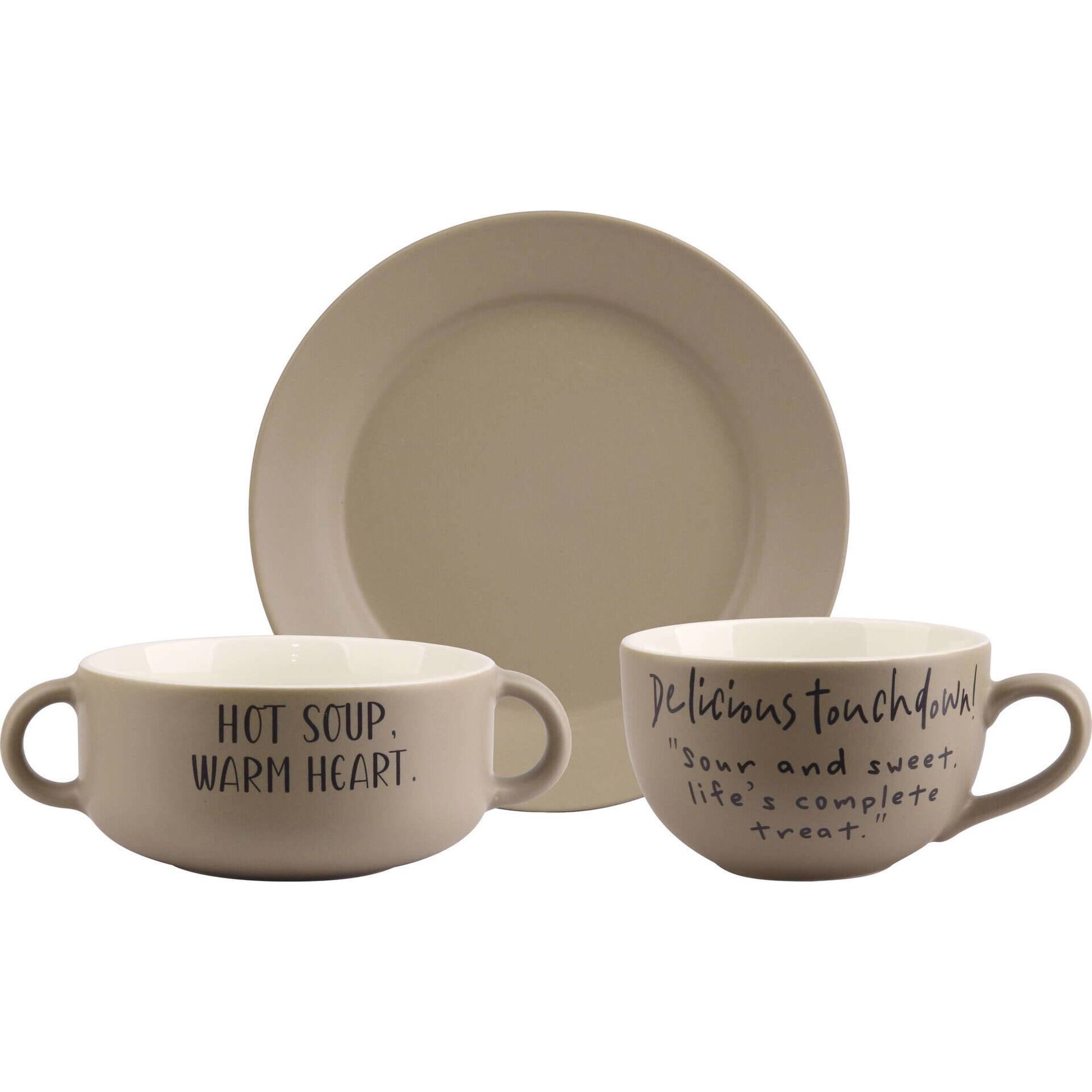 Conjunto 3 Peças Pequeno-Almoço Verde