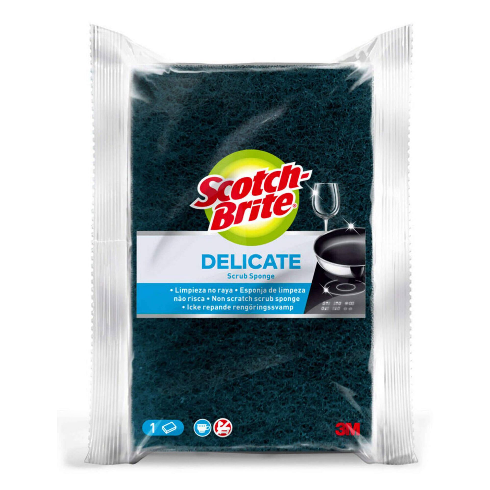 Esfregão Esponja Fibra Azul Grande Esfregão Esponja Fibra Azul Grande