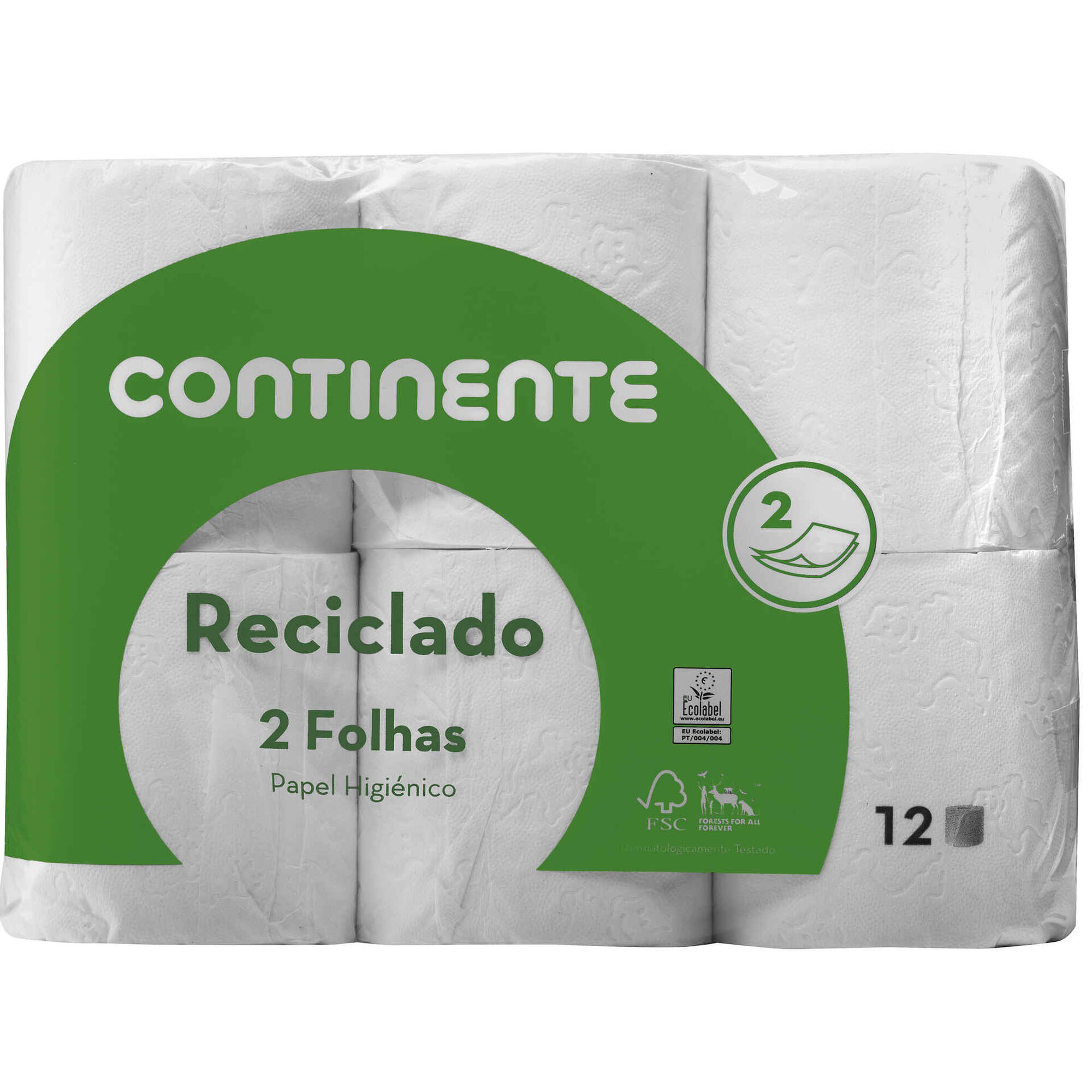 Papel Higiénico 2 Folhas 100% Reciclado