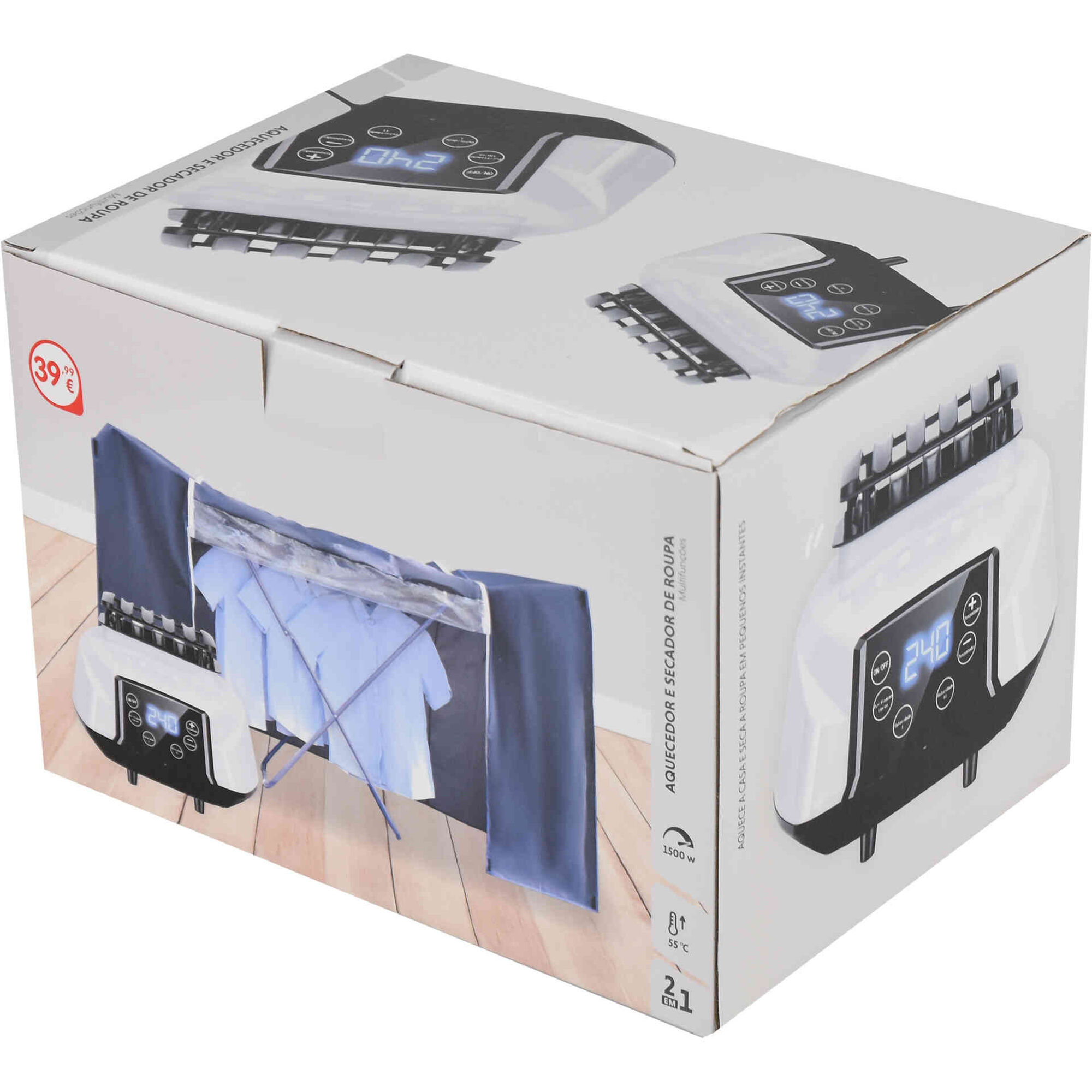 Aquecedor e Secador de Roupa Portátil