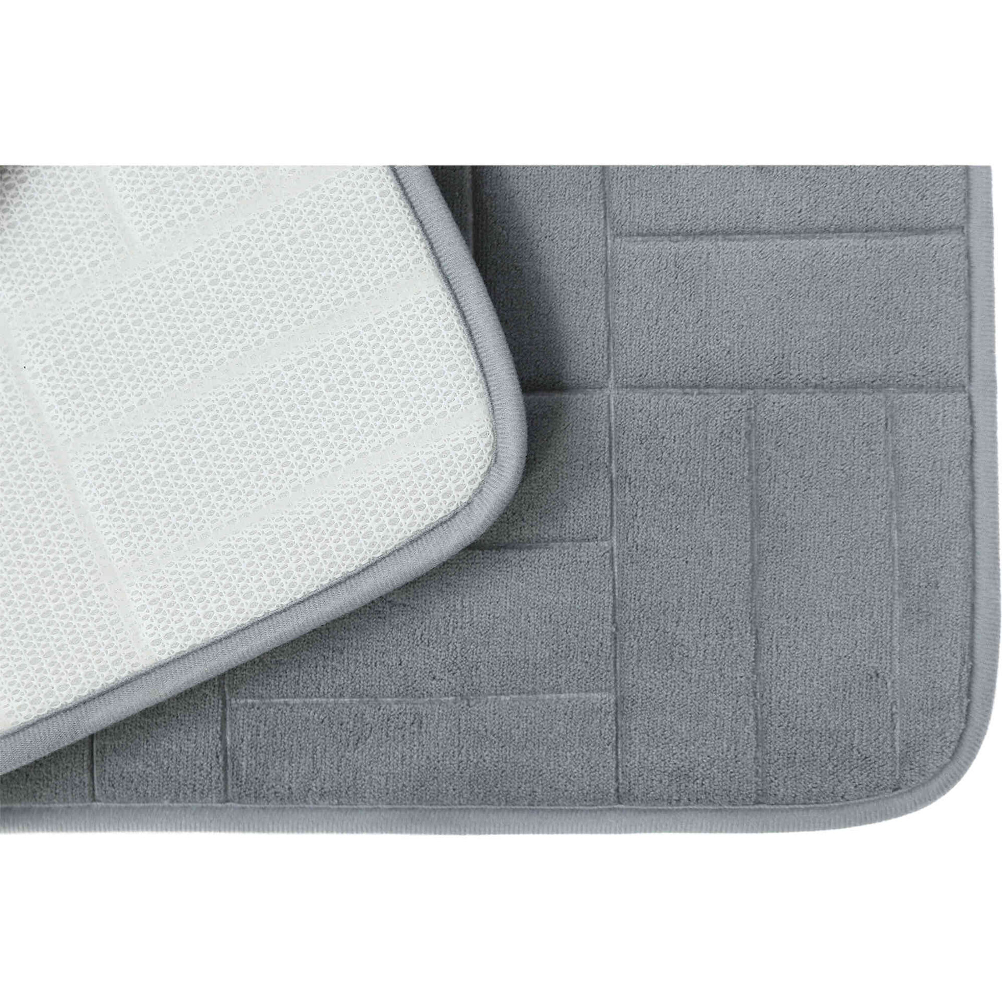 Tapete WC 60x40cm Cinza Kasa
