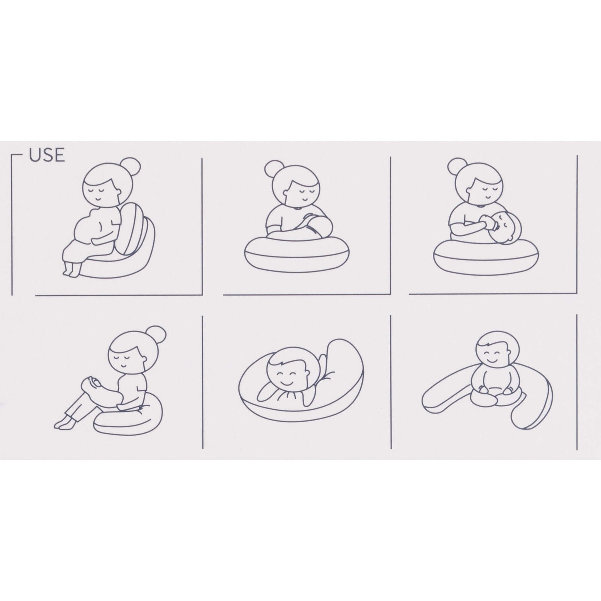 Almofada de Amamentação Multifuncional Branca