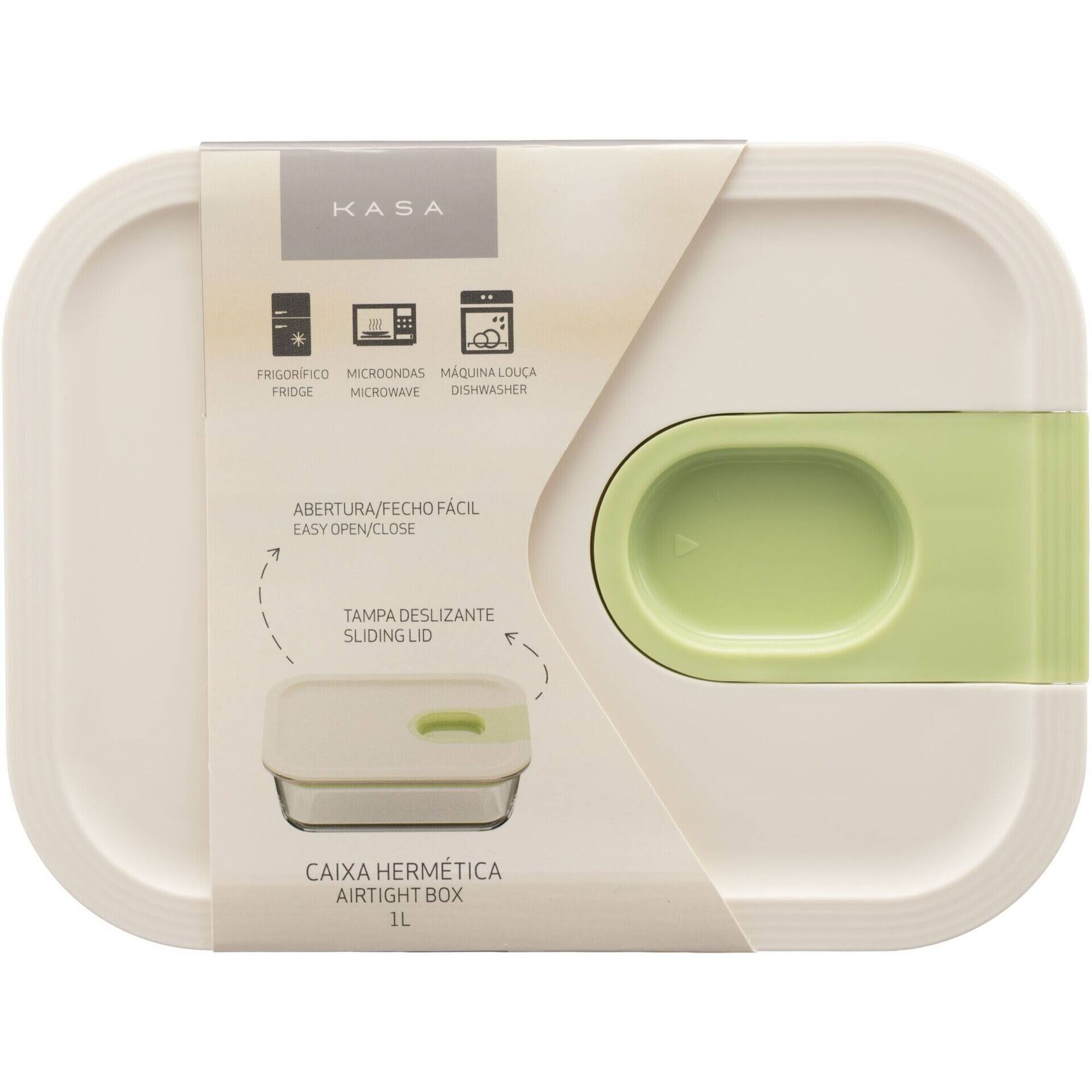Caixa Herm&eacute;tica 1L Easyglide Kasa