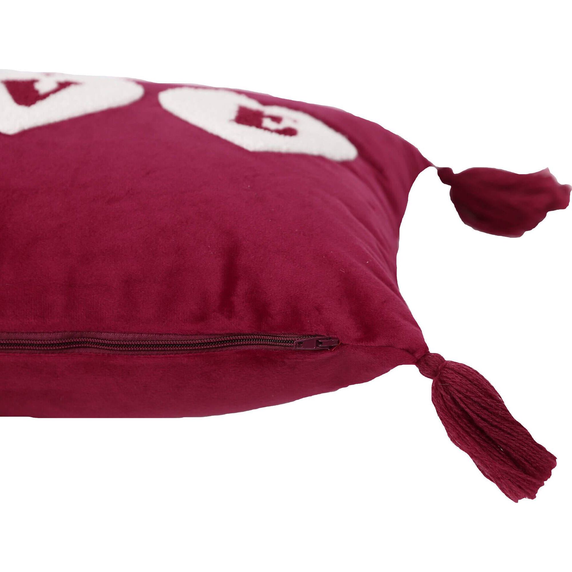 Almofada 50x30cm Love Vermelha Kasa