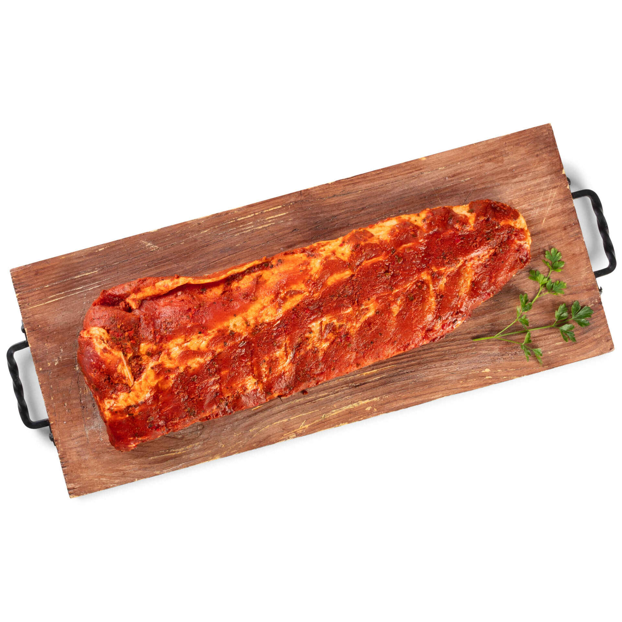 Tiras de Entrecosto de Porco com Marinada Mexicana