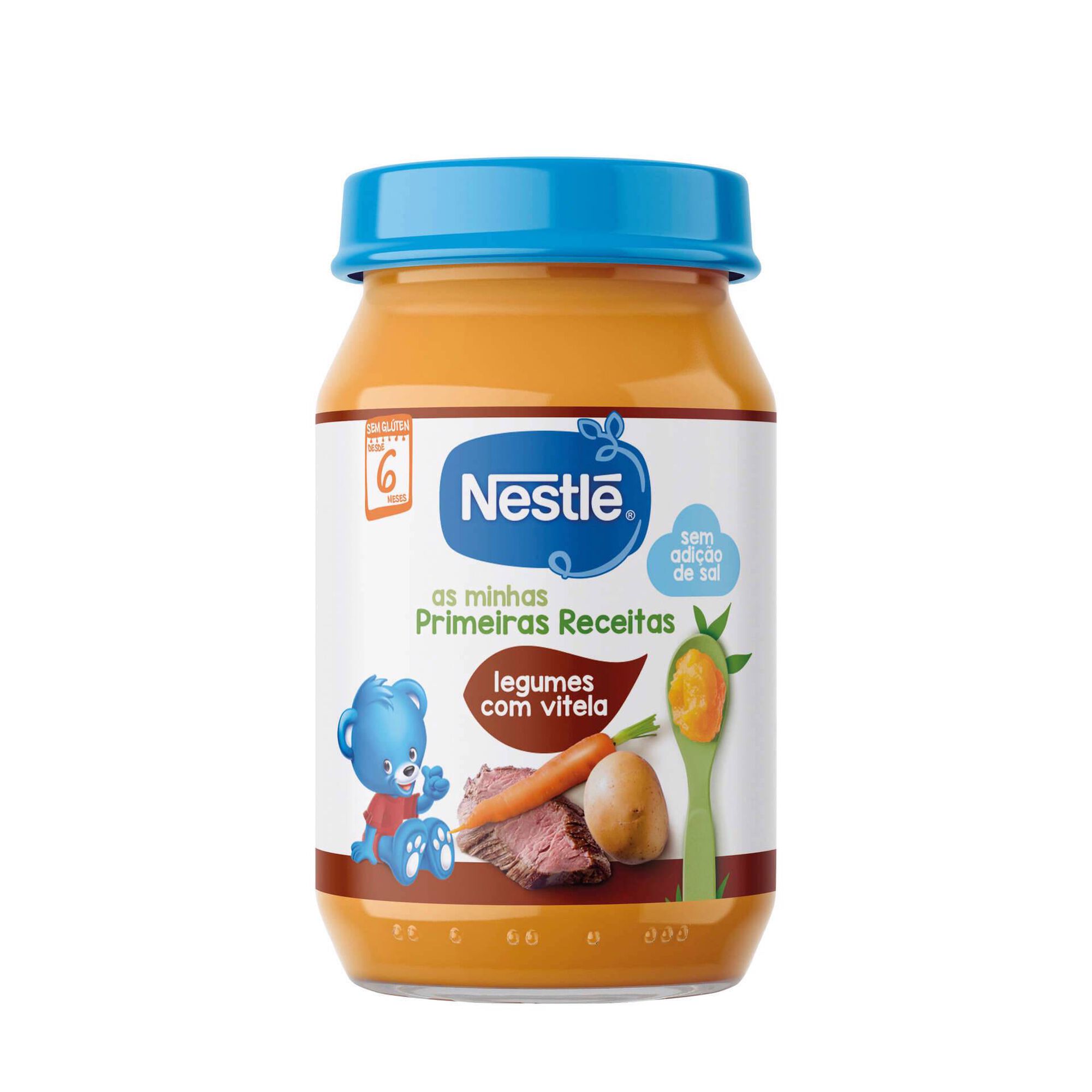 Refeição para Bebé Legumes com Vitela +6M