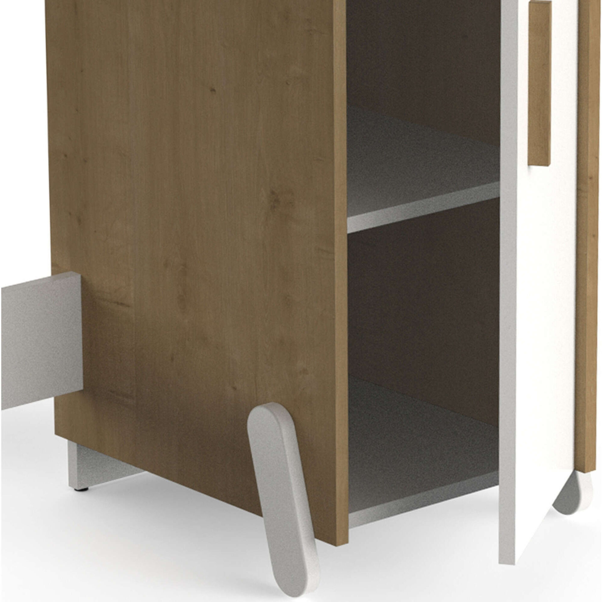 Secret&aacute;ria com Painel de Arruma&ccedil;&atilde;o 135x50x103cm Naili