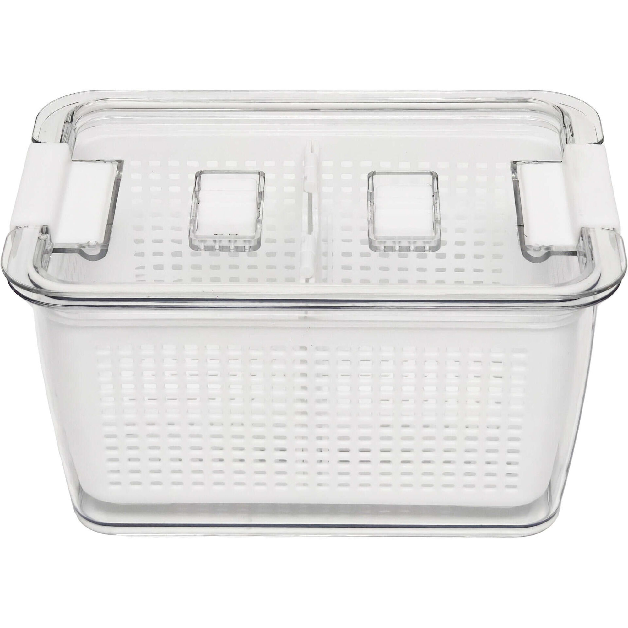 Cesto Organiza&ccedil;&atilde;o 26x16,5x13,5cm com Escorredor e Lock Kasa