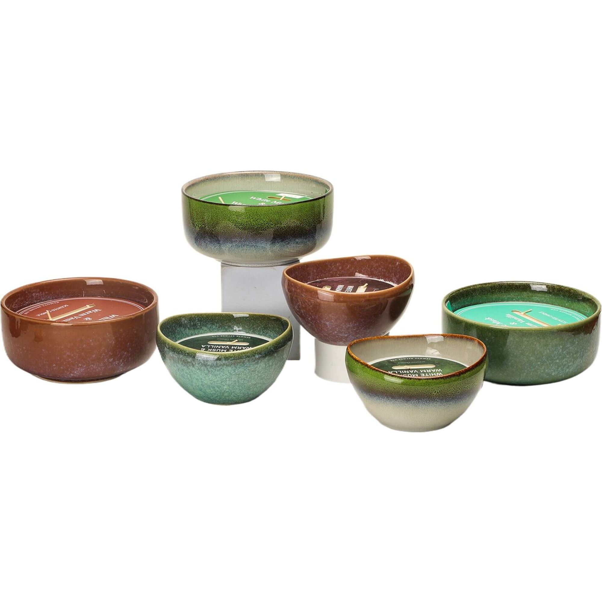 Vela em Ta&ccedil;a Reativa 500g Verde Kasa