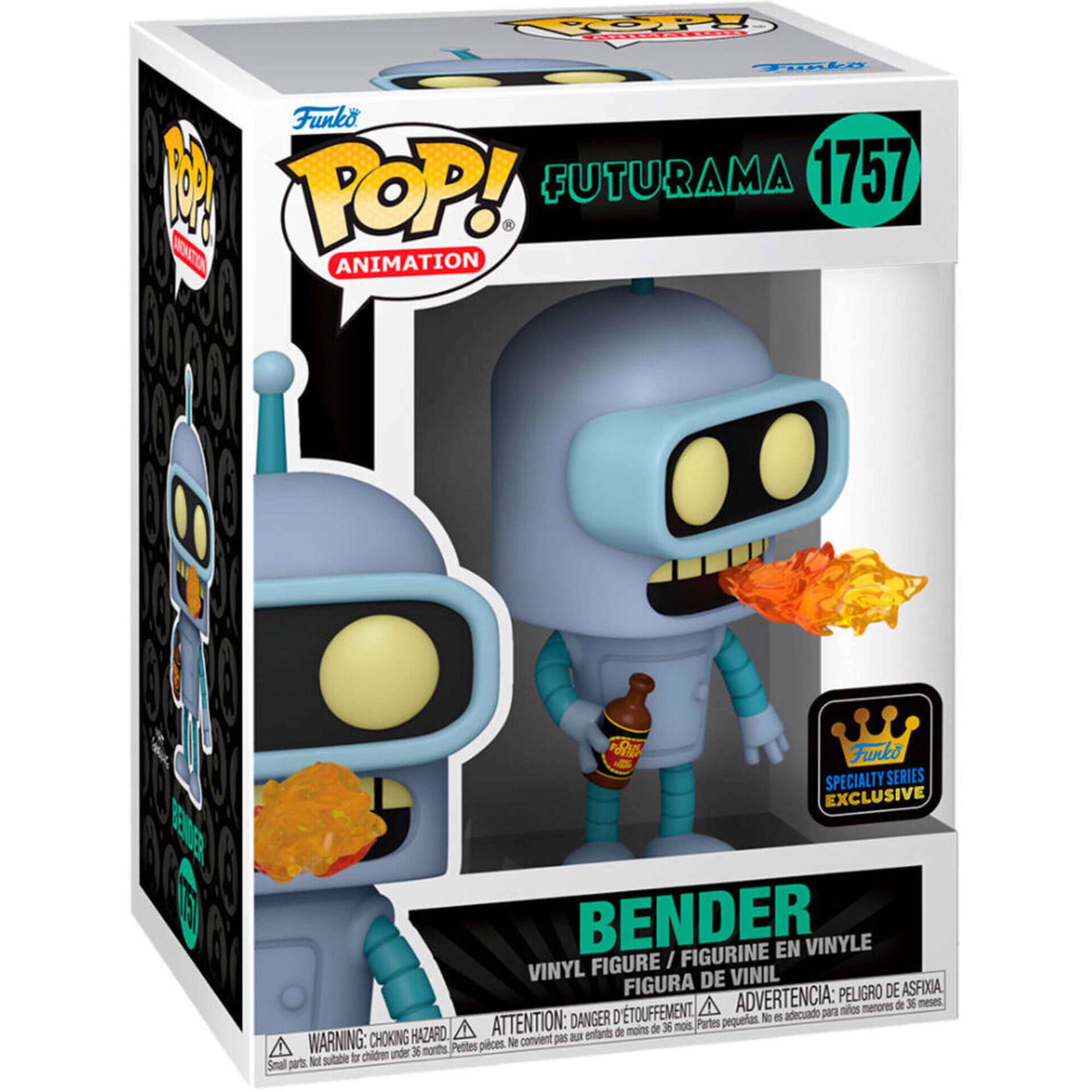 Figura Futurama S4 - Bender with Chase (Glow)