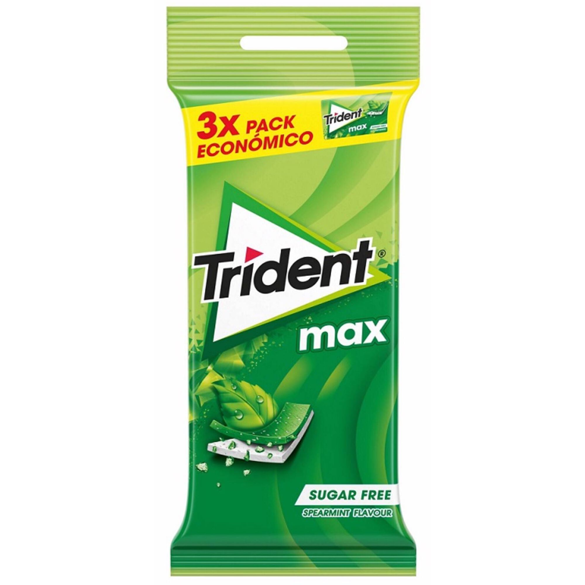 Pastilhas Elásticas Max de Spearmint sem Açúcar Pastilhas Elásticas Max de Spearmint sem Açúcar