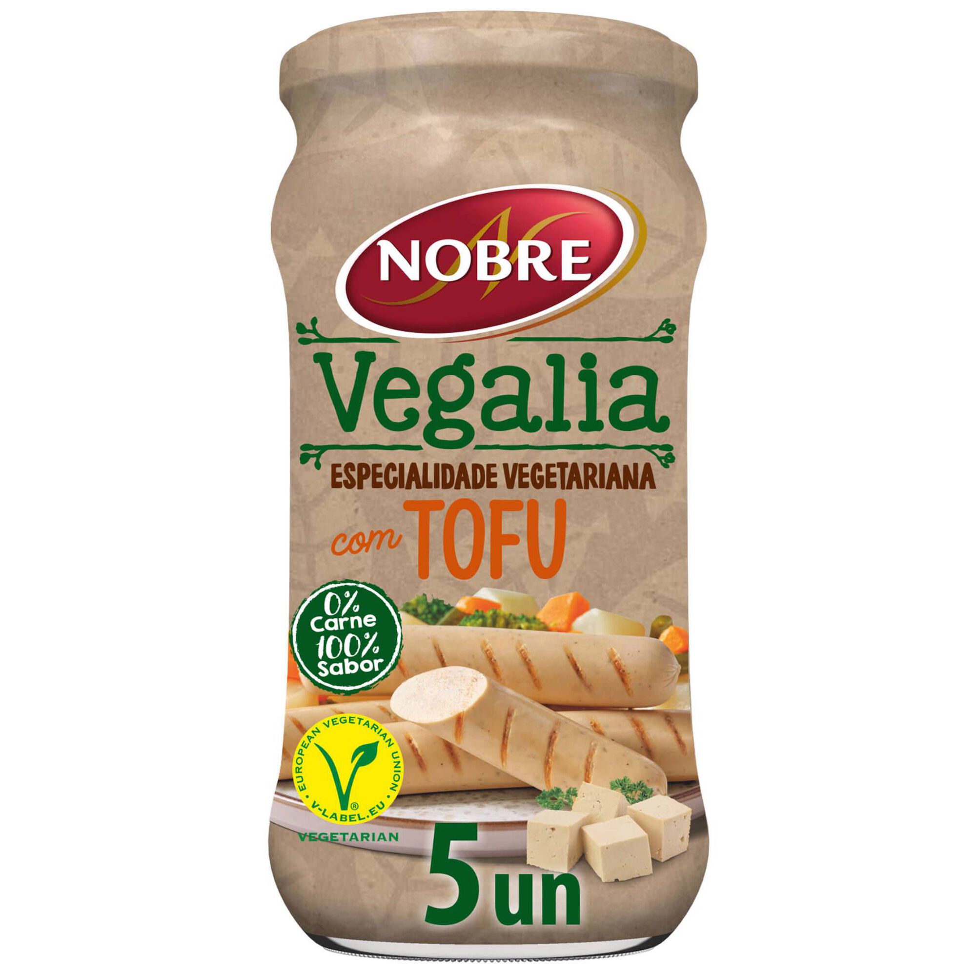 Salsichas de Tofu com Ervas Finas Frasco 5 un sem Glúten