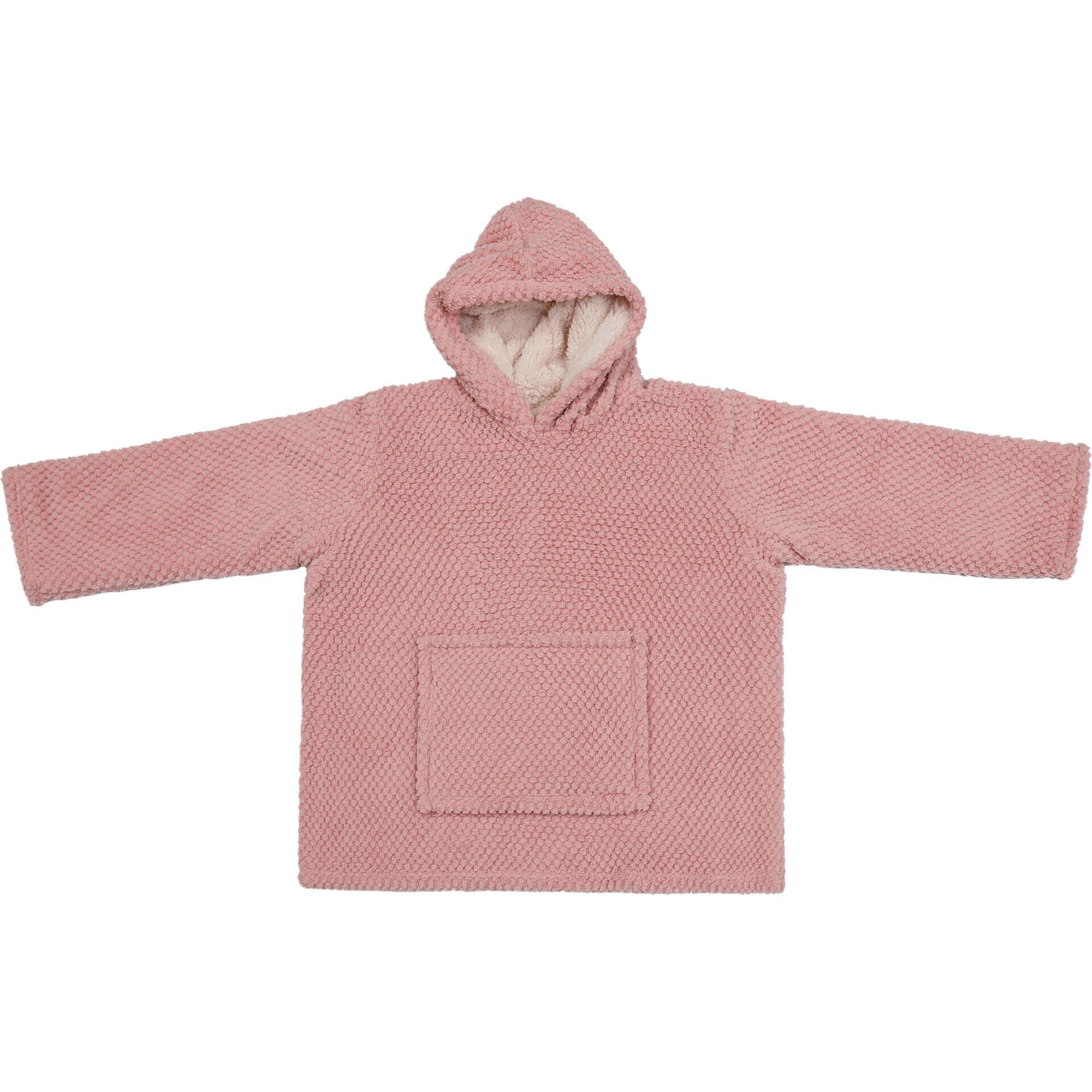 Hoodie Jacquard com Borreguito Rosa